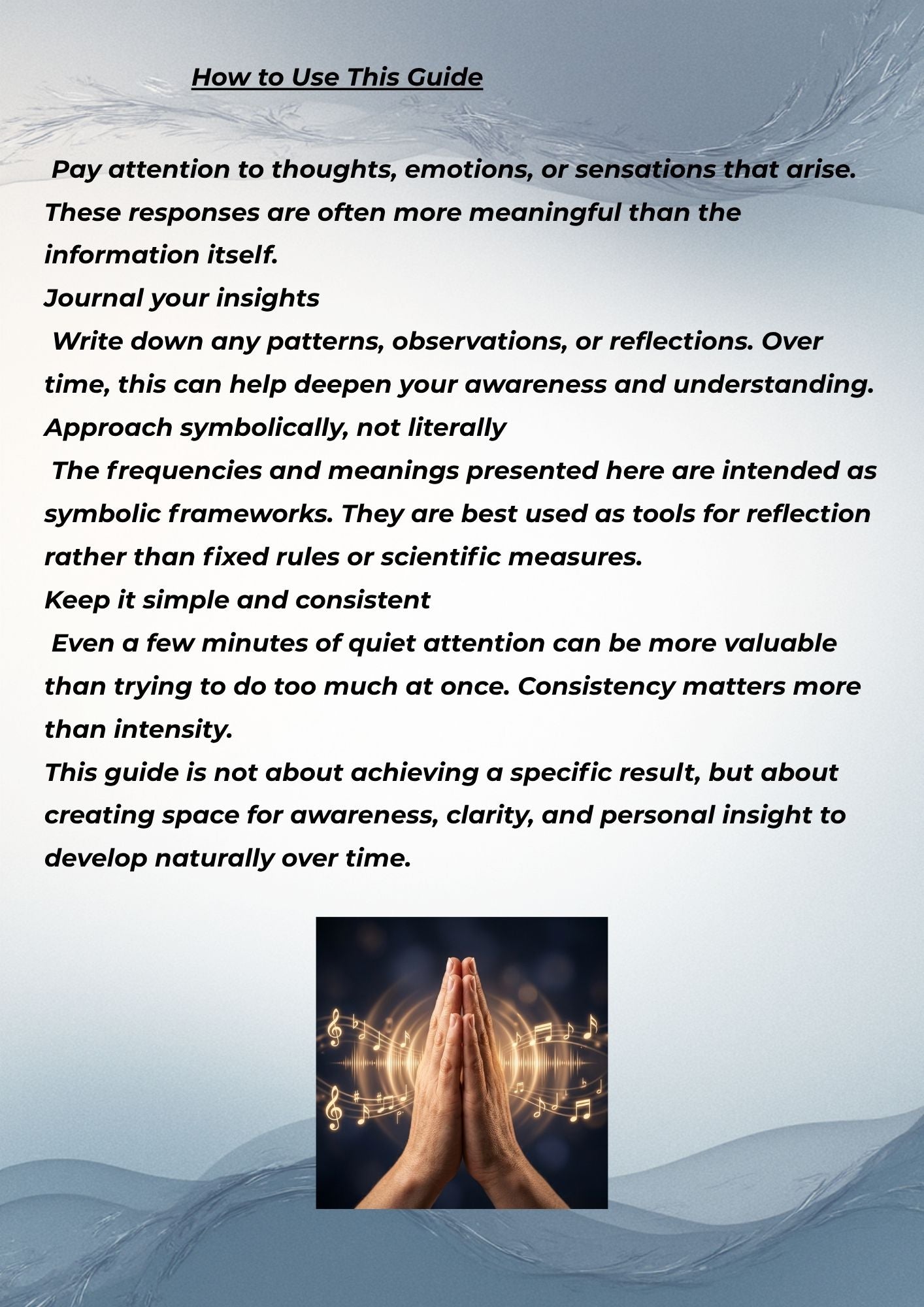 14.02 "10 Pages" Frequency & Vibration for Beginners: A Guide to Sound, Awareness & Symbolic Meaning (Digital PDF)