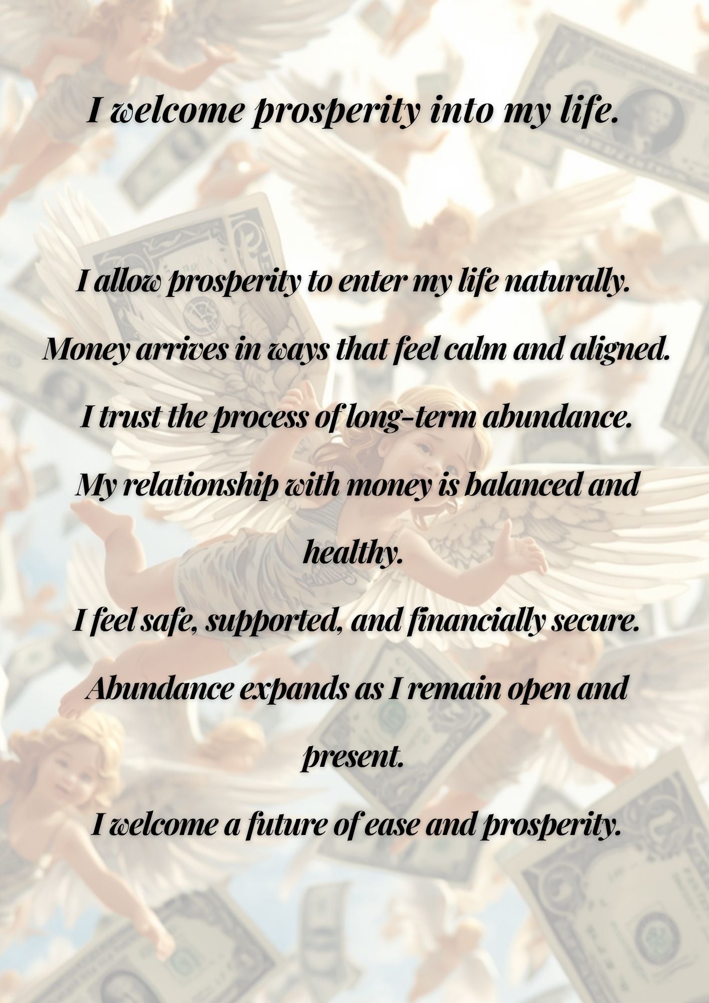 9.04 Money Affirmation Wall Art Set, Wealth and Abundance Printable, Prosperity Quotes, Financial Mindset Decor, Manifestation Wall Art Bundle