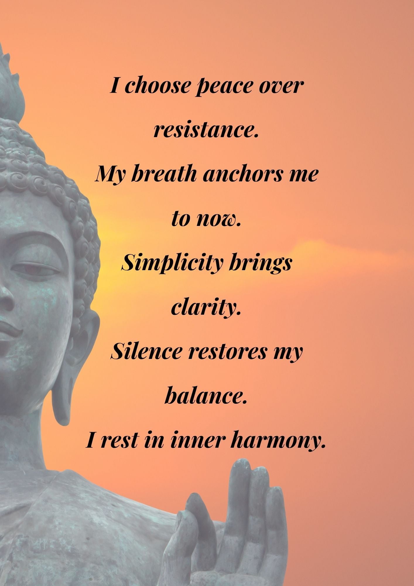 9.01 Buddha Affirmation Wall Art Set, Mindfulness Prints, Meditation Quotes, Spiritual Calm Decor, Zen Printable Art, Peaceful Home Decor Bundle