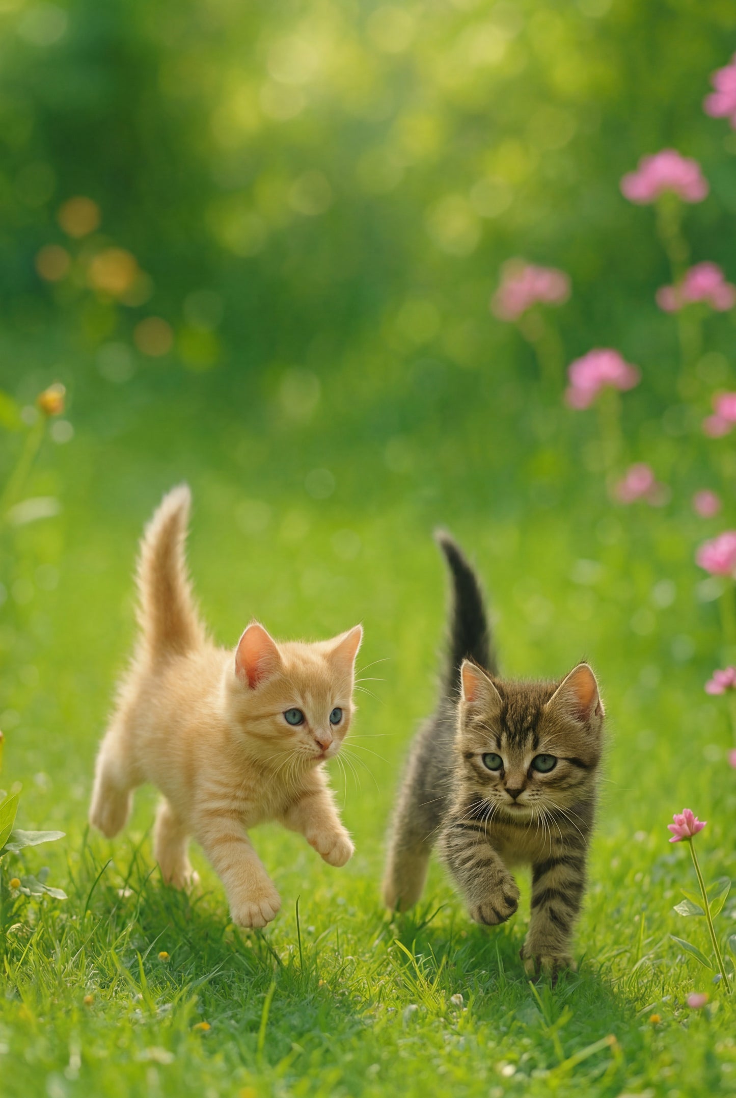 11.05 Cute Kittens Playing Print, Baby Cats Wall Art, Spring Animal Printable, Cute Cat Decor, Pet Lovers Gift, Instant Download