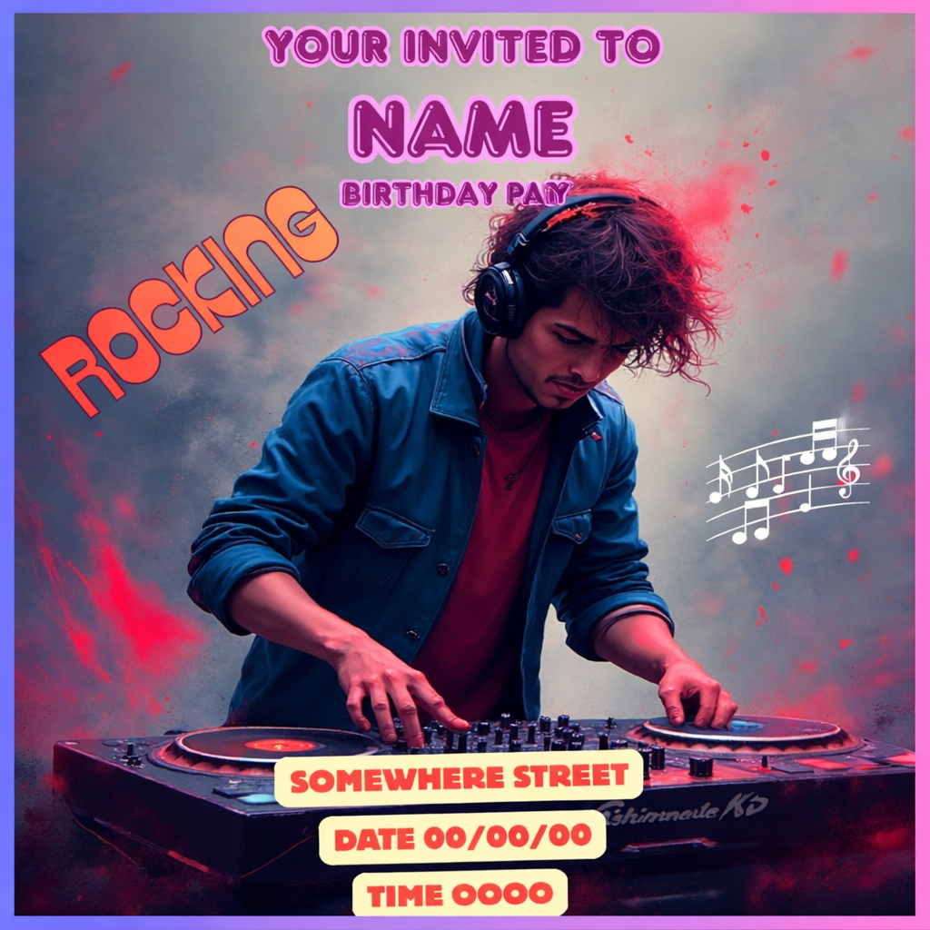 Teen Birthday Invitations – Trendy & Modern Designs