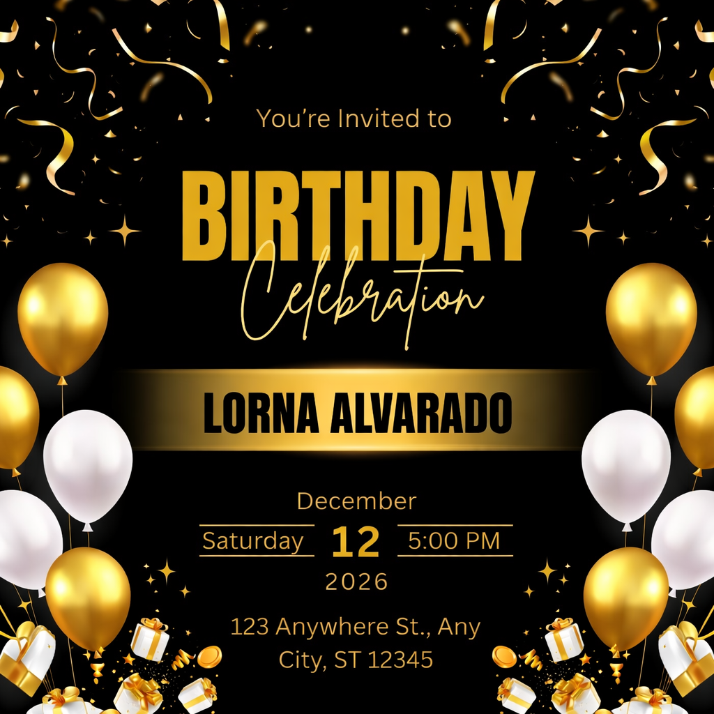 Adult Birthday Invitations – Elegant & Modern Designs