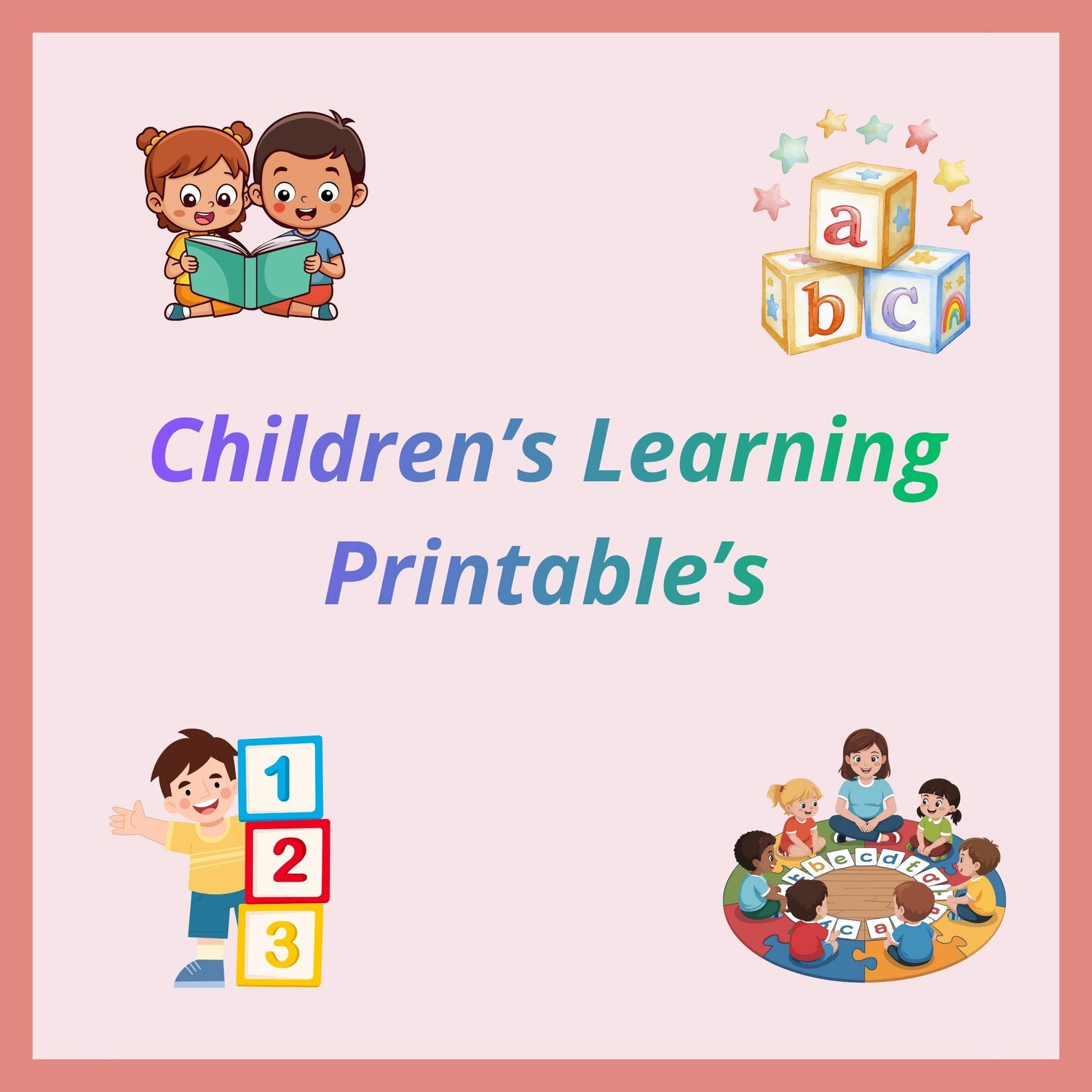 Gentle Learning for Little Minds-Education Prints