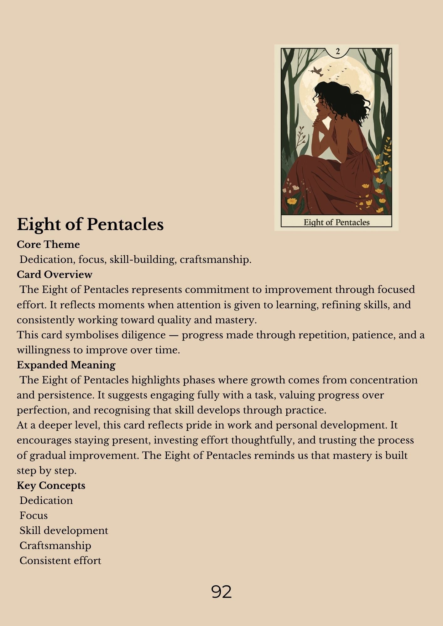 14.01 "90 Pages" The Tarot Handbook: Meaning, Insight & Practice (E-book PDF)