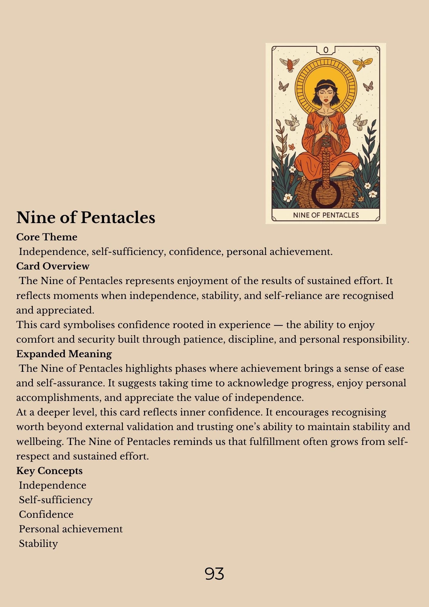 14.01 "90 Pages" The Tarot Handbook: Meaning, Insight & Practice (E-book PDF)