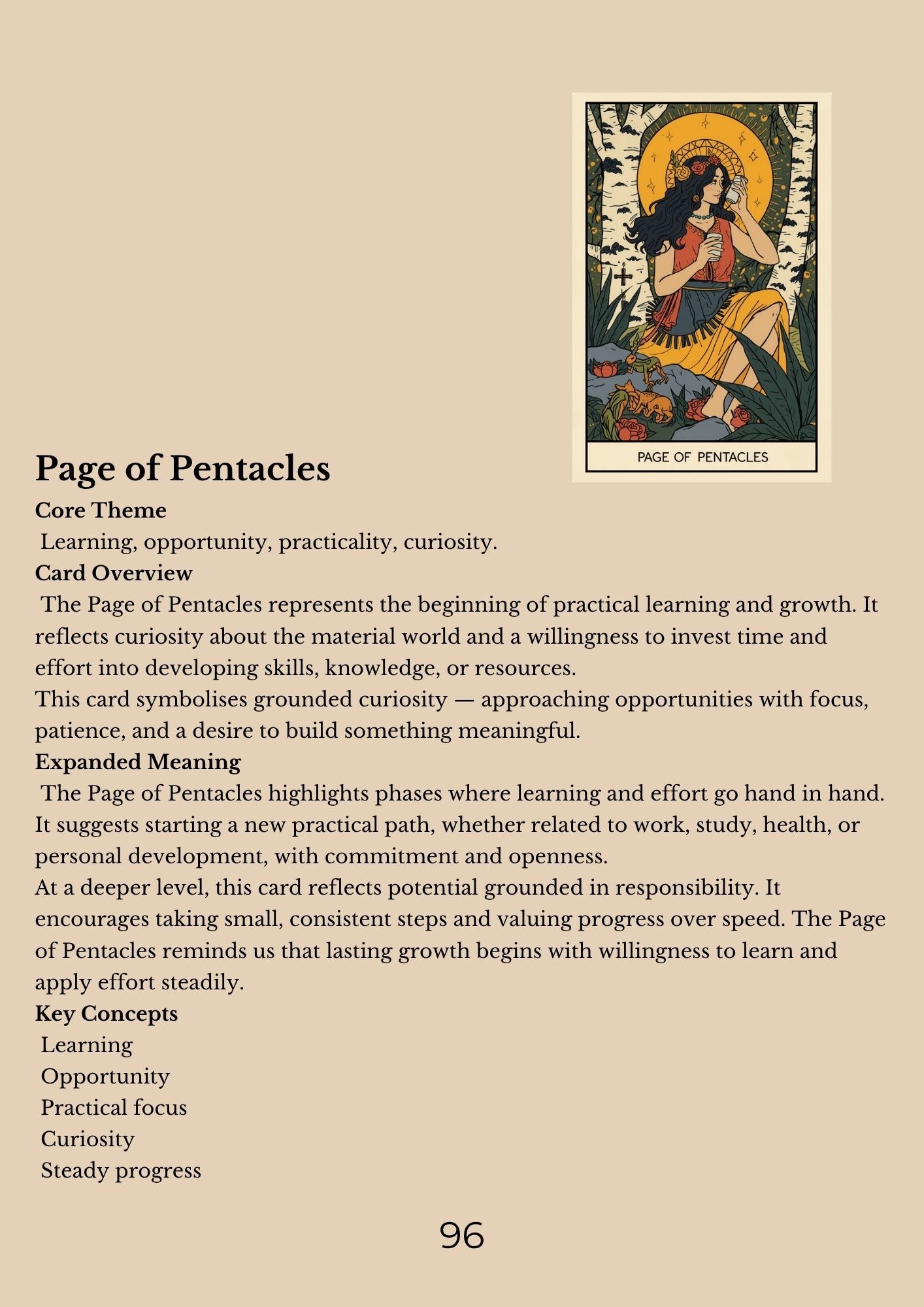 14.01 "90 Pages" The Tarot Handbook: Meaning, Insight & Practice (E-book PDF)