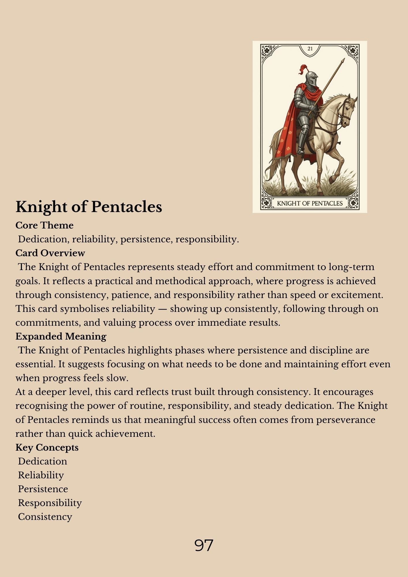 14.01 "90 Pages" The Tarot Handbook: Meaning, Insight & Practice (E-book PDF)