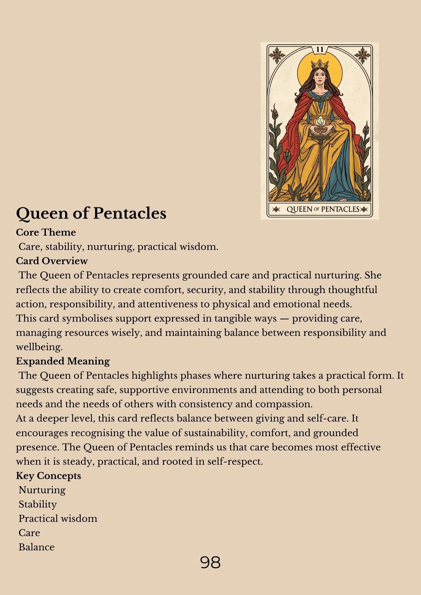 14.01 "90 Pages" The Tarot Handbook: Meaning, Insight & Practice (E-book PDF)