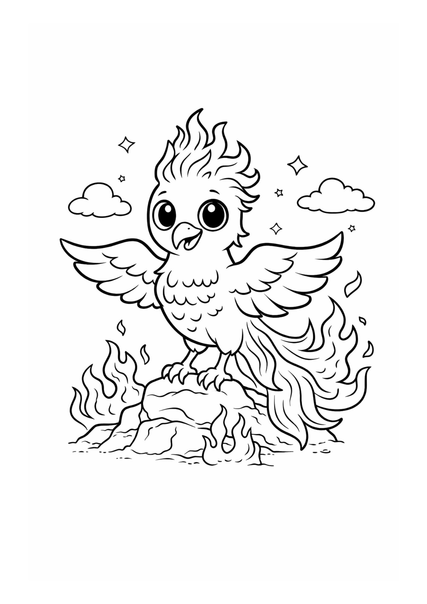 Fantasy Animals Colouring Book for Kids Ages 4–6 | Cute Magical Creatures Printable