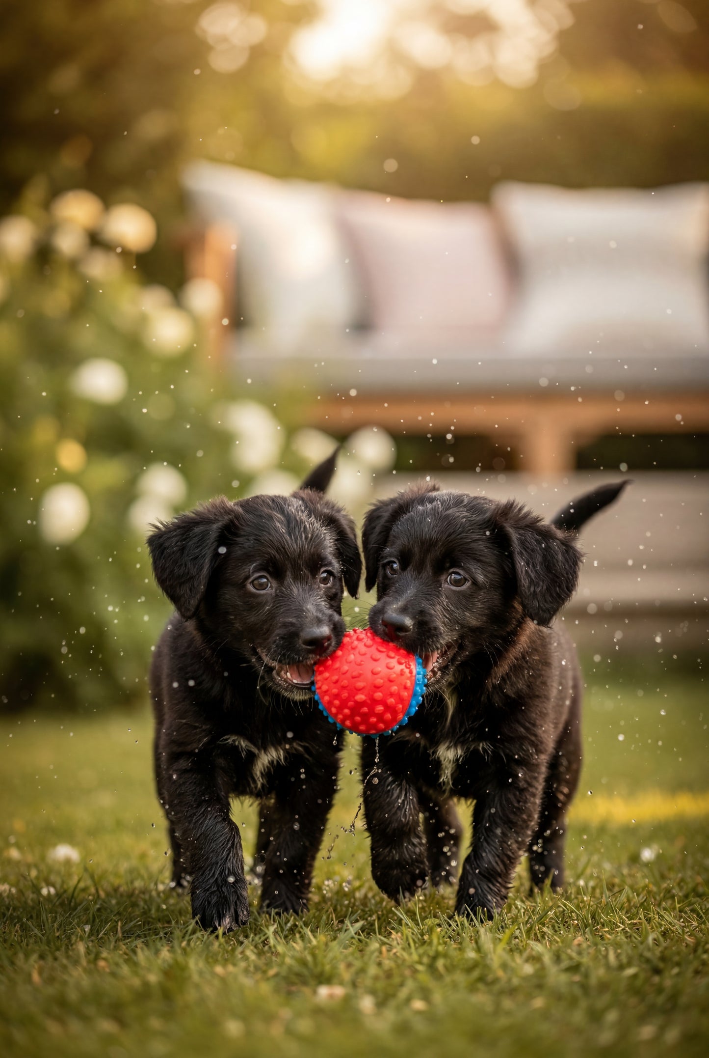 11.01 Cute Puppies Playing Ball Print, Dog Wall Art, Playful Puppy Printable, Pet Lovers Decor, Happy Dog Art, Instant Downloador, kids room wall art, puppy decor, printable dog art, instant download art