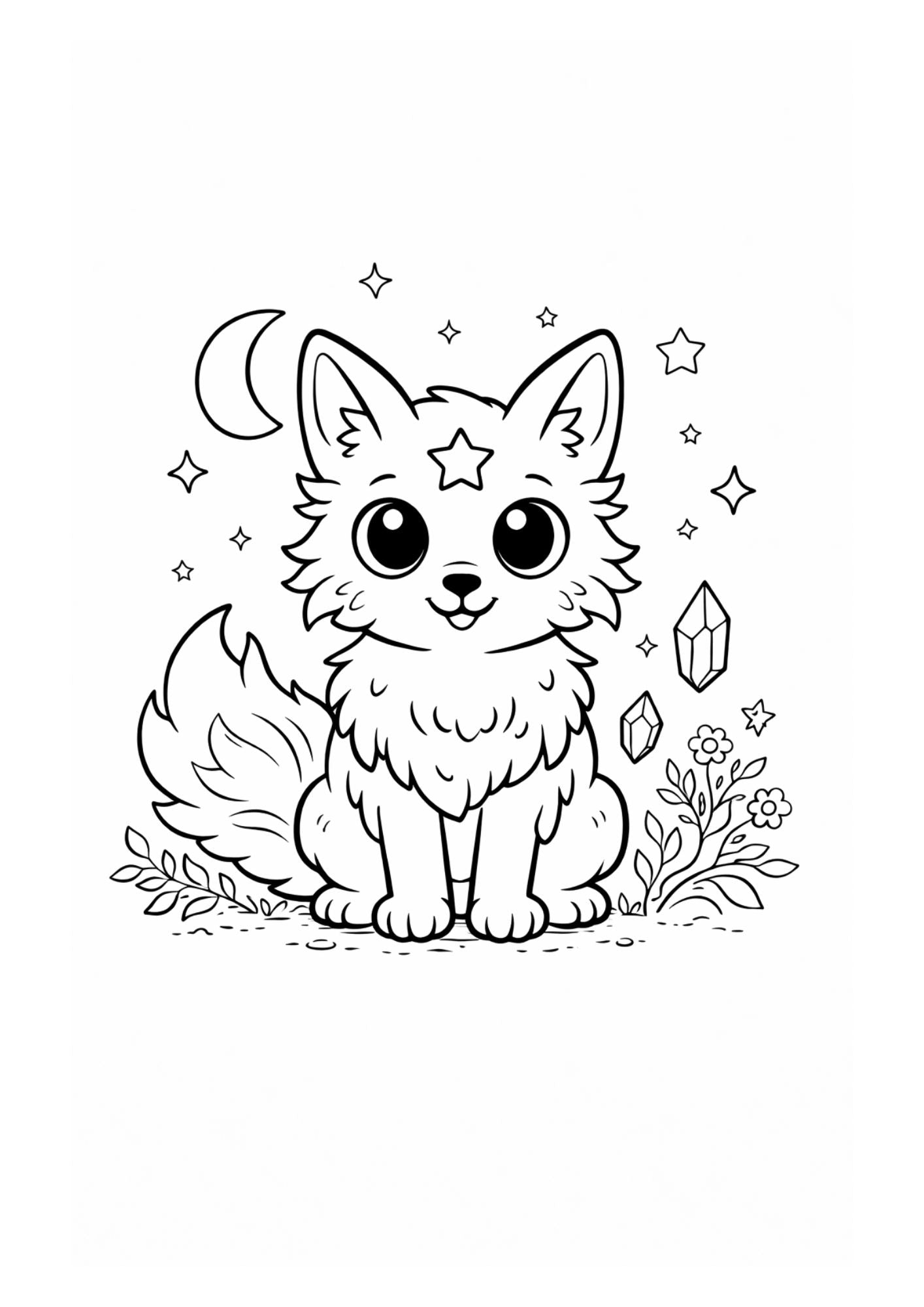 Fantasy Animals Colouring Book for Kids Ages 4–6 | Cute Magical Creatures Printable