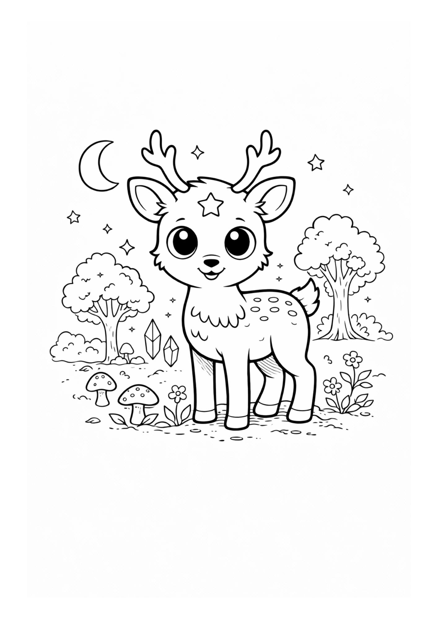 Fantasy Animals Colouring Book for Kids Ages 4–6 | Cute Magical Creatures Printable