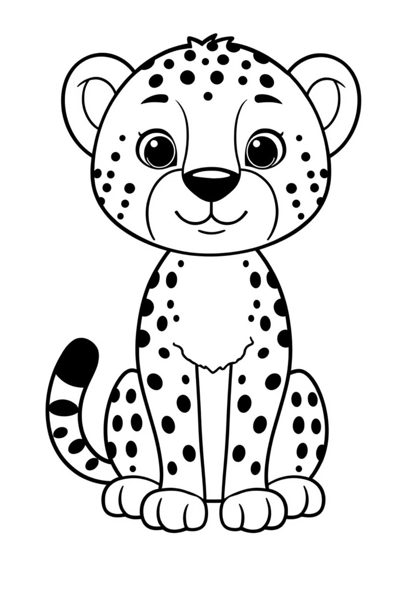 Jungle Animals Colouring Book for Kids Ages 4–6 | Cute Printable Animal Coloring Pages