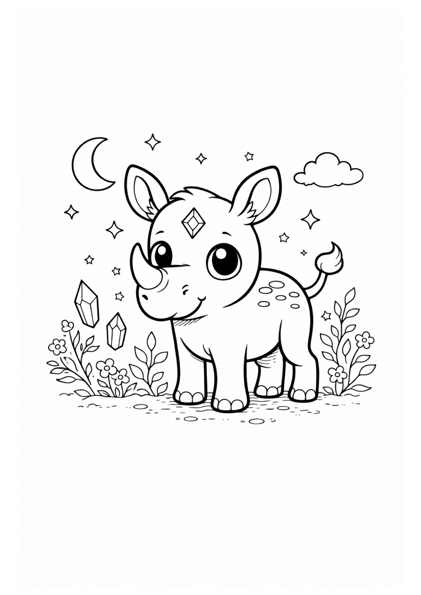 Fantasy Animals Colouring Book for Kids Ages 4–6 | Cute Magical Creatures Printable