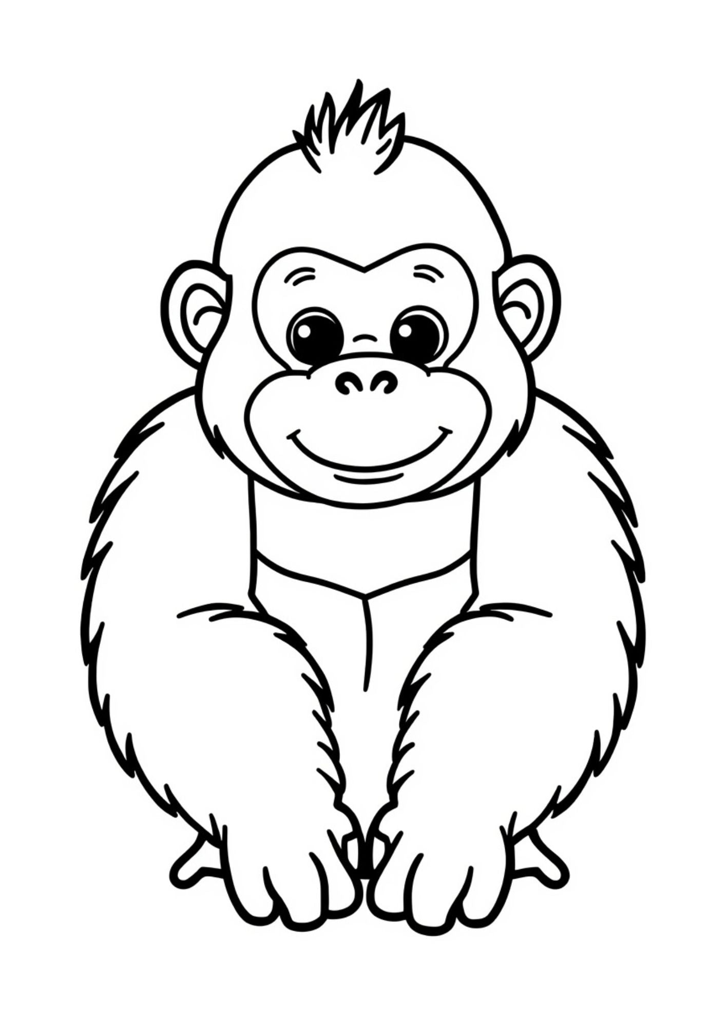 Jungle Animals Colouring Book for Kids Ages 4–6 | Cute Printable Animal Coloring Pages
