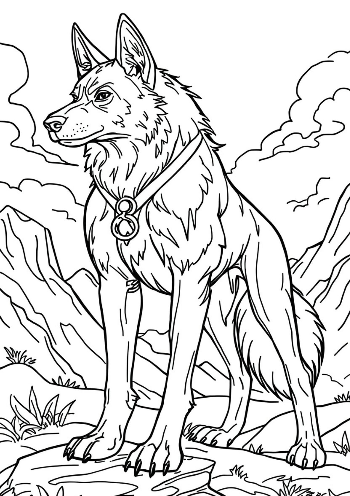 Epic Fantasy Creatures Coloring Book for Kids Ages 8–11