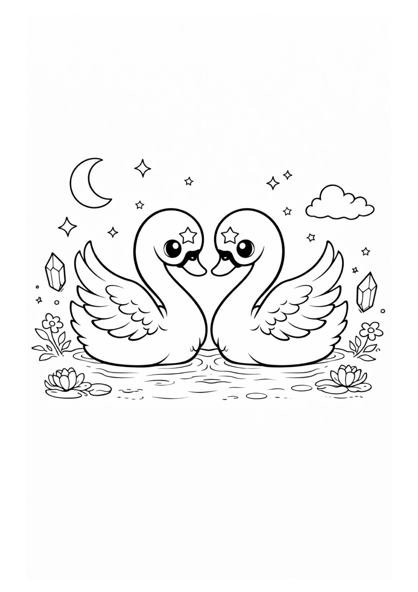 Fantasy Animals Colouring Book for Kids Ages 4–6 | Cute Magical Creatures Printable