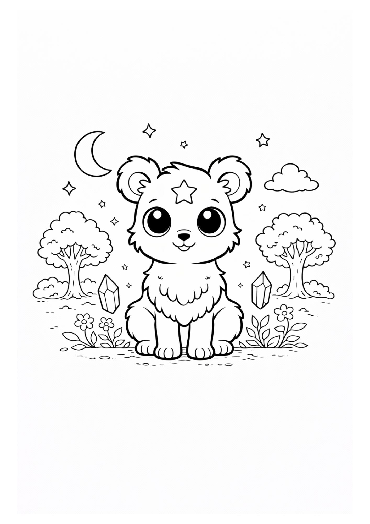Fantasy Animals Colouring Book for Kids Ages 4–6 | Cute Magical Creatures Printable