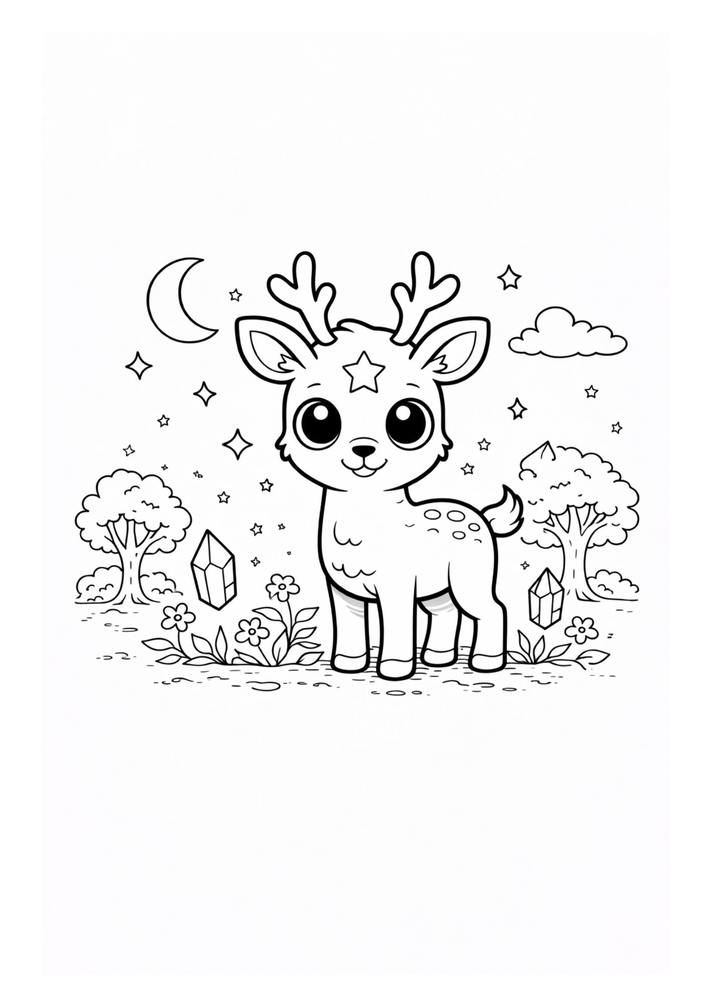 Fantasy Animals Colouring Book for Kids Ages 4–6 | Cute Magical Creatures Printable