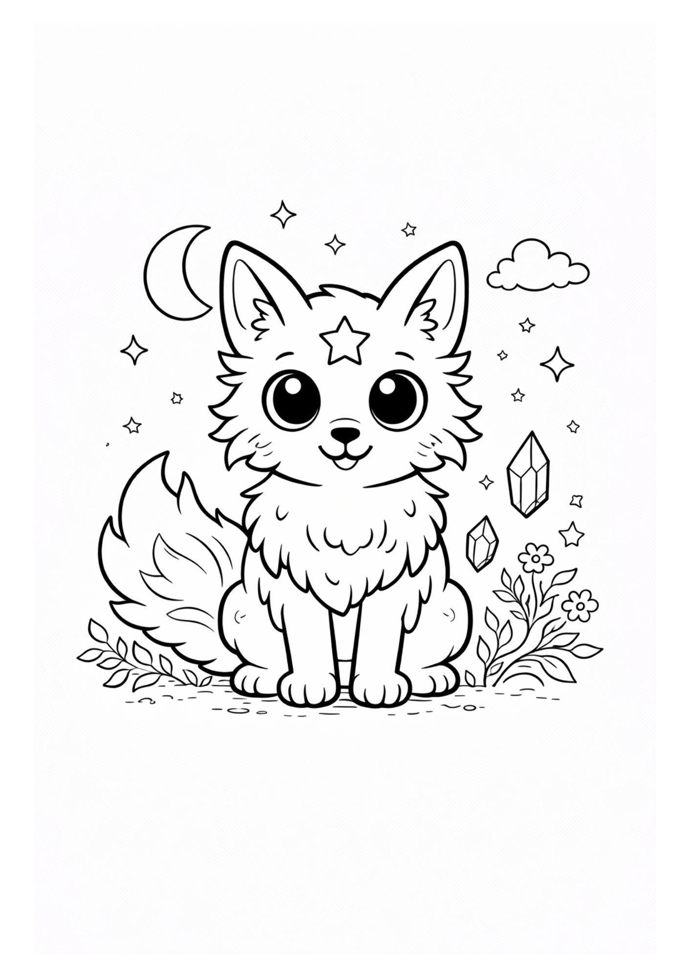 Fantasy Animals Colouring Book for Kids Ages 4–6 | Cute Magical Creatures Printable