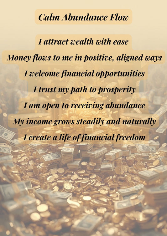 9.08 Money Affirmation Wall Art Set, Wealth and Abundance Printable, Prosperity Quotes, Financial Mindset Decor, Manifestation Wall Art Bundle