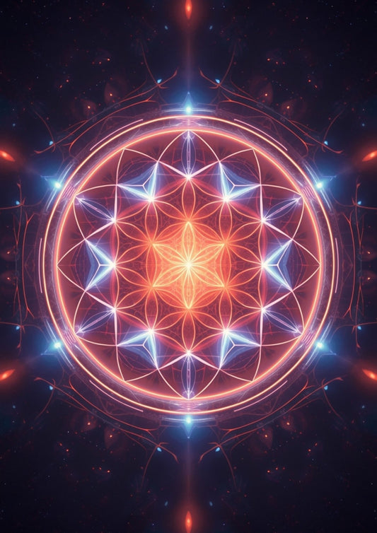 4. Sacred Geometry Radiance  | Digital Wall Art | Spiritual Geometry Print | Meditation Art Download