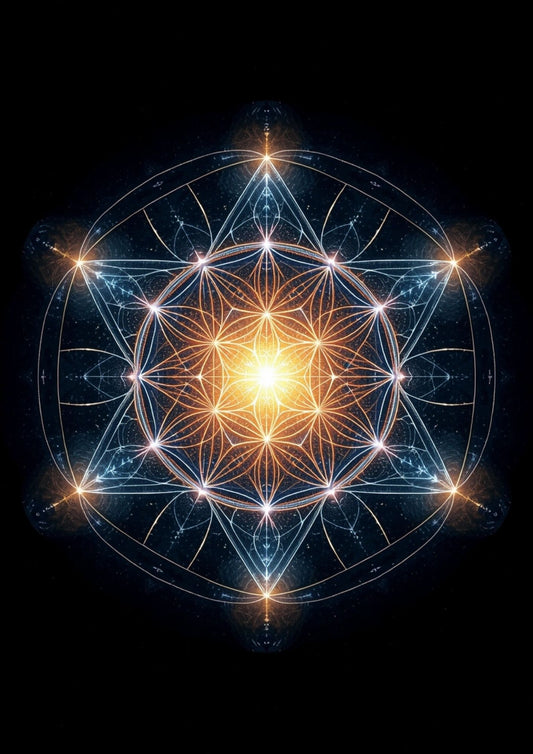 2. Sacred Geometry Energy Mandala | Digital Wall Art Print | Meditation & Spiritual Geometry Artwork