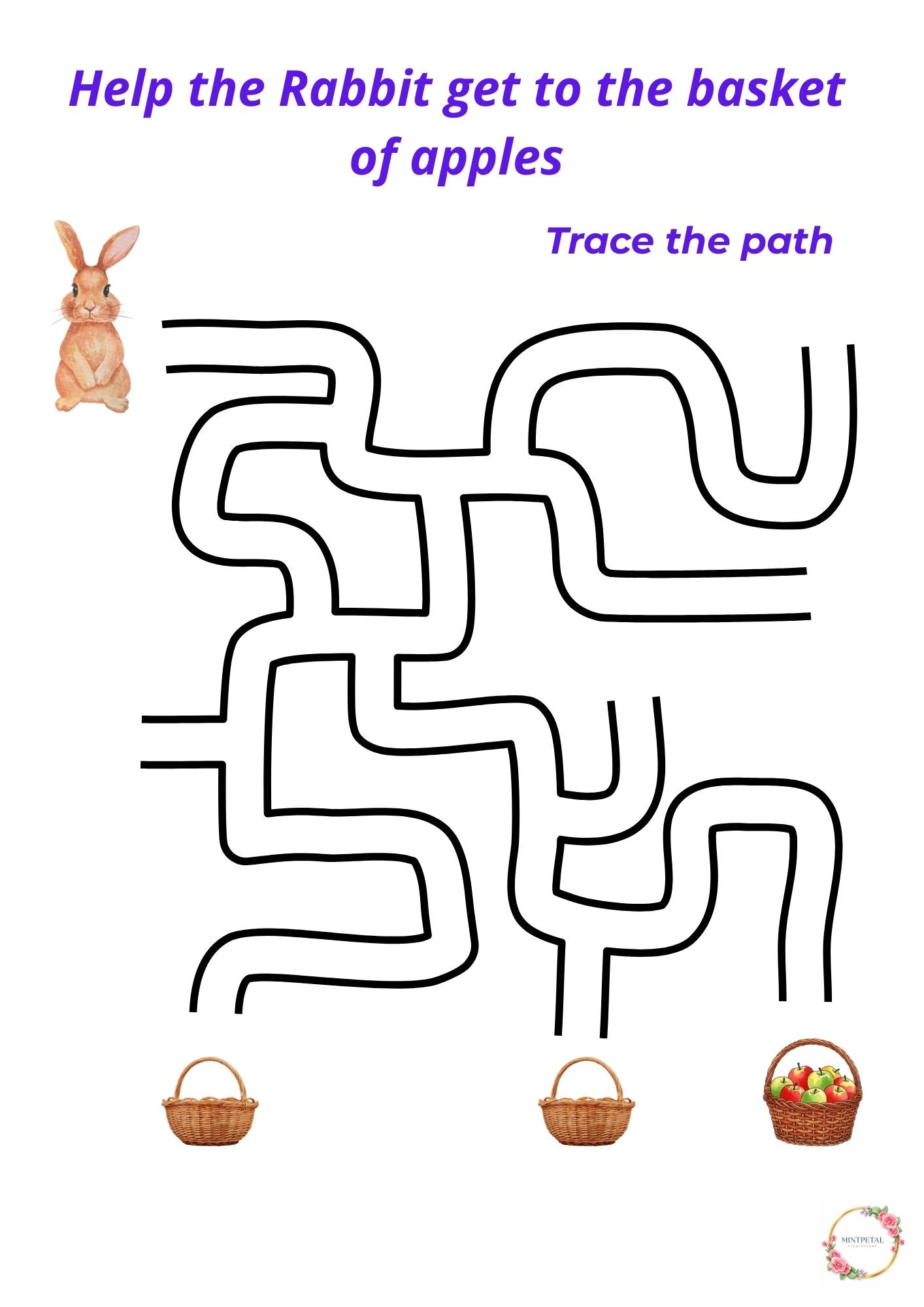 Animal Maze Printable"s for Kids – Fun Tracing Games (Ages 3–6)