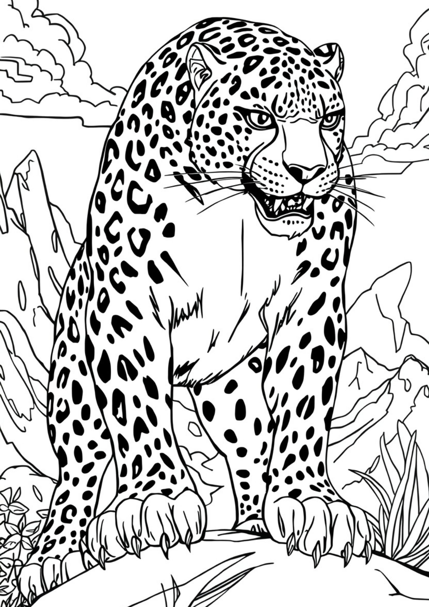 Epic Fantasy Creatures Coloring Book for Kids Ages 8–11