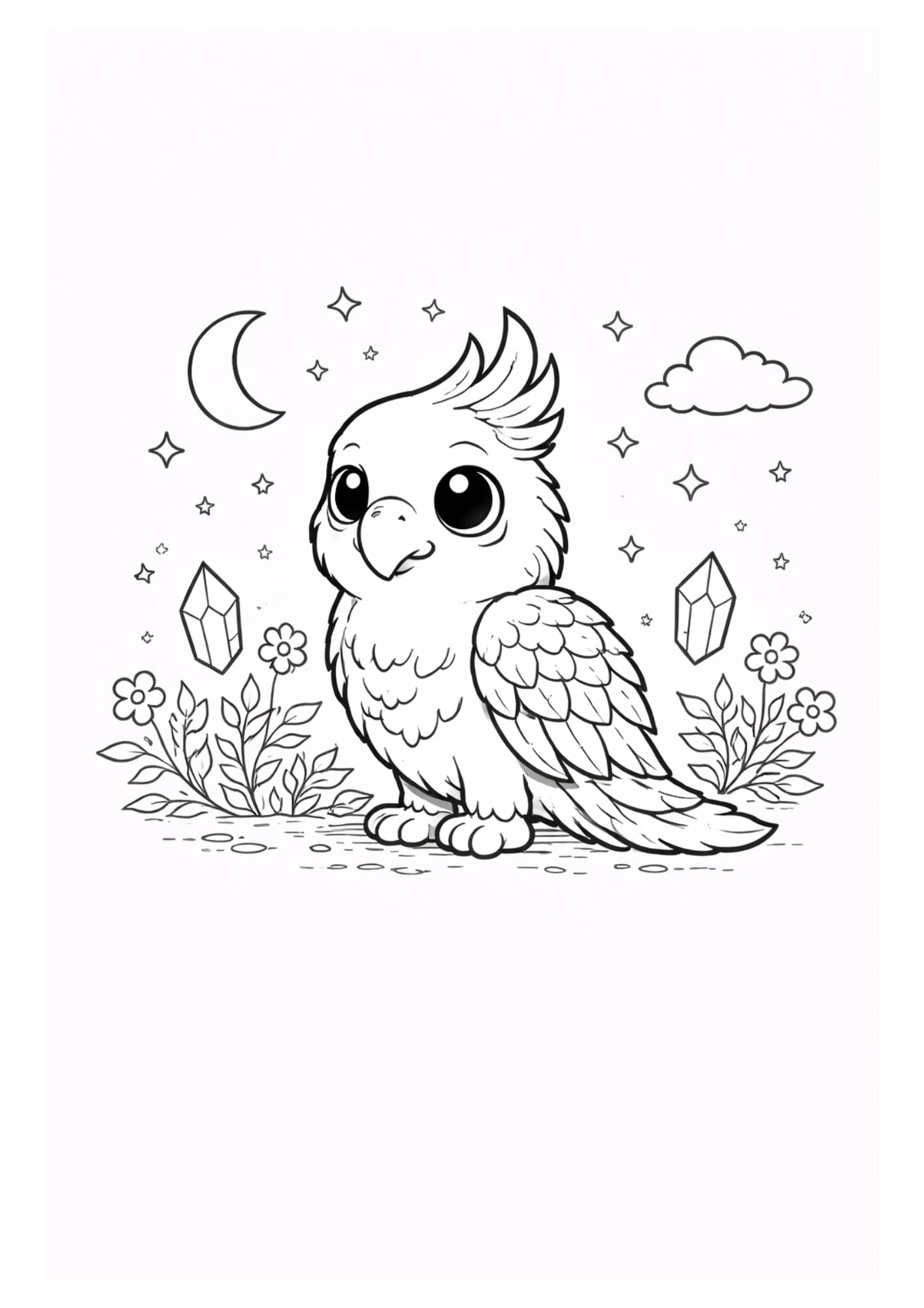 Fantasy Animals Colouring Book for Kids Ages 4–6 | Cute Magical Creatures Printable