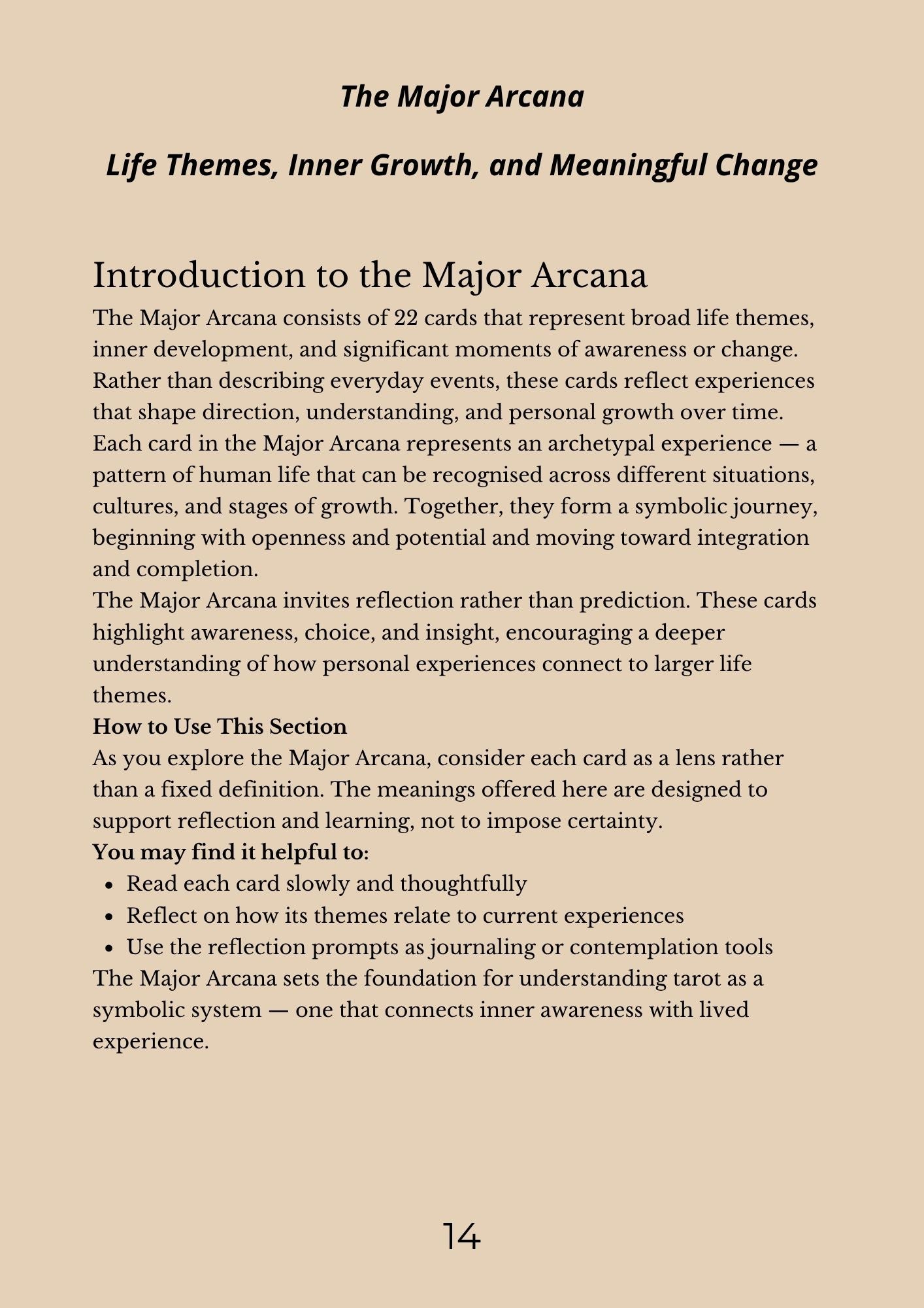 14.01 "90 Pages" The Tarot Handbook: Meaning, Insight & Practice (E-book PDF)