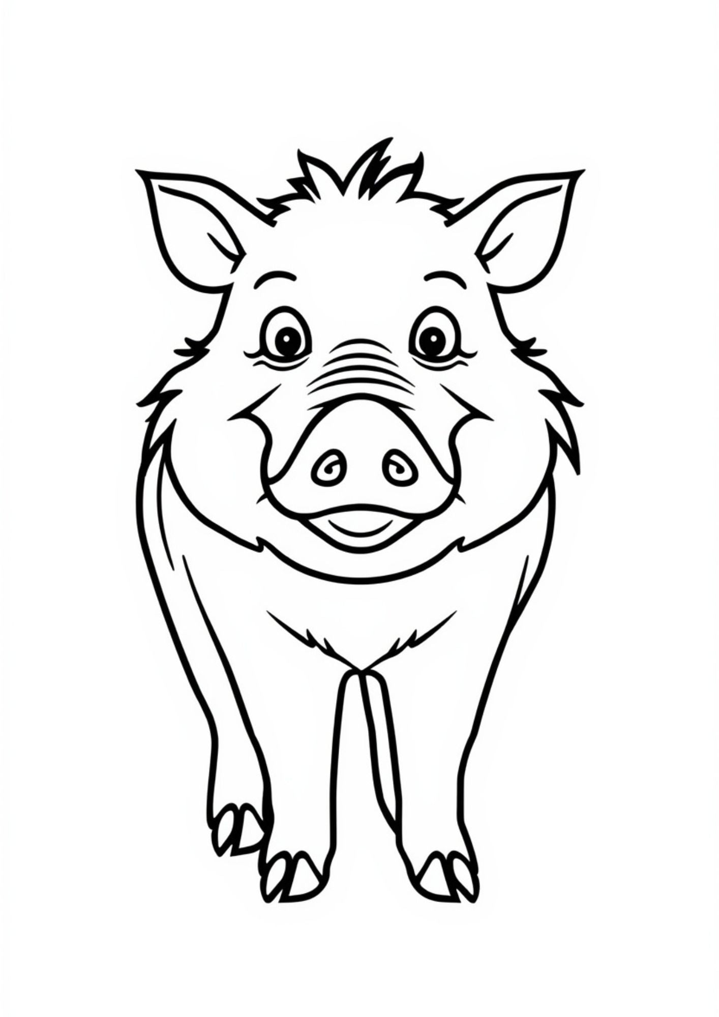 Farm Animals Coloring Book for Kids Ages 5–7