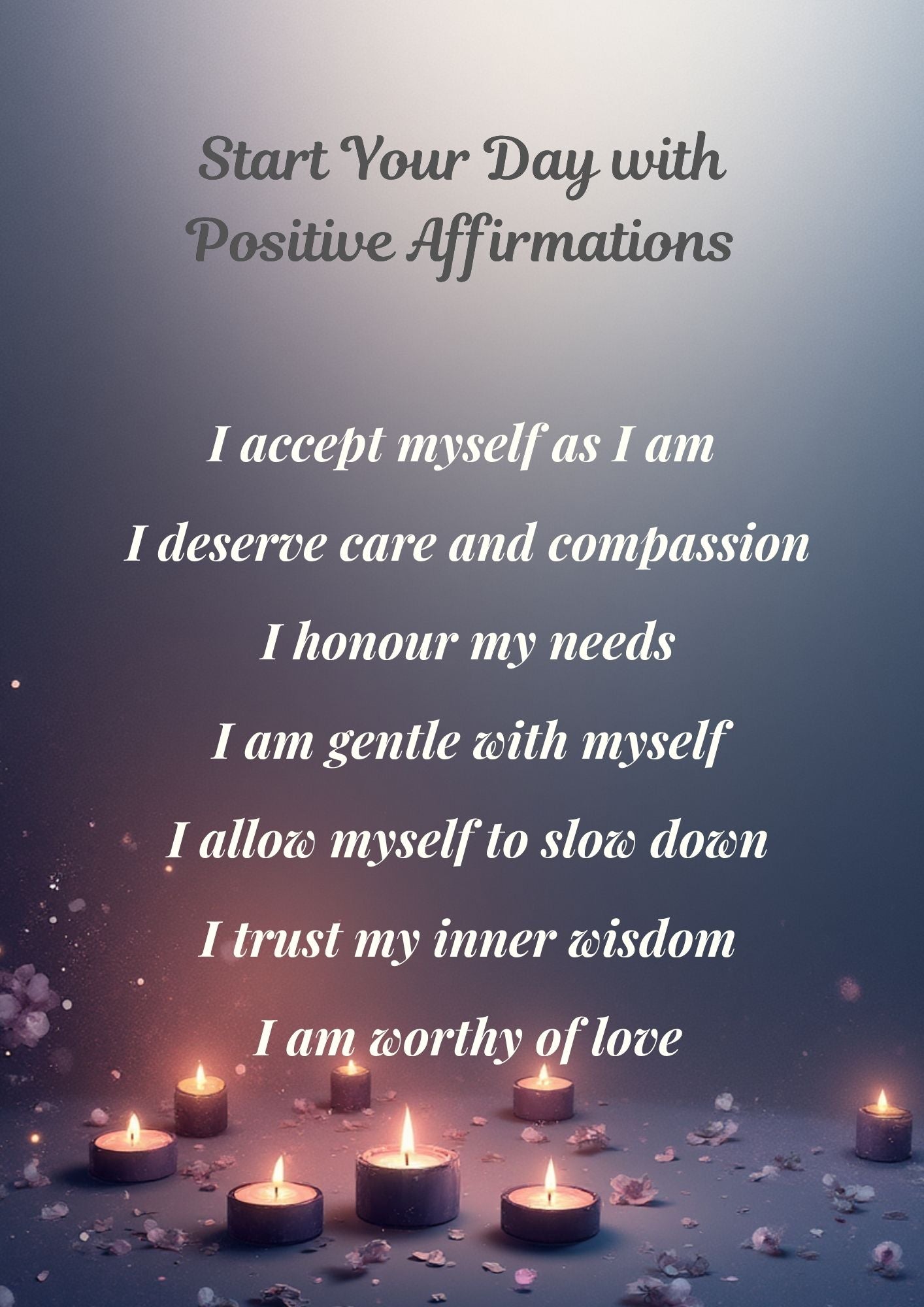 9.02 Self Love Affirmation Wall Art Set, Positive Morning Quotes, Healing Affirmations Printable, Mental Wellness Decor, Self Care Wall Art Bundle of 3