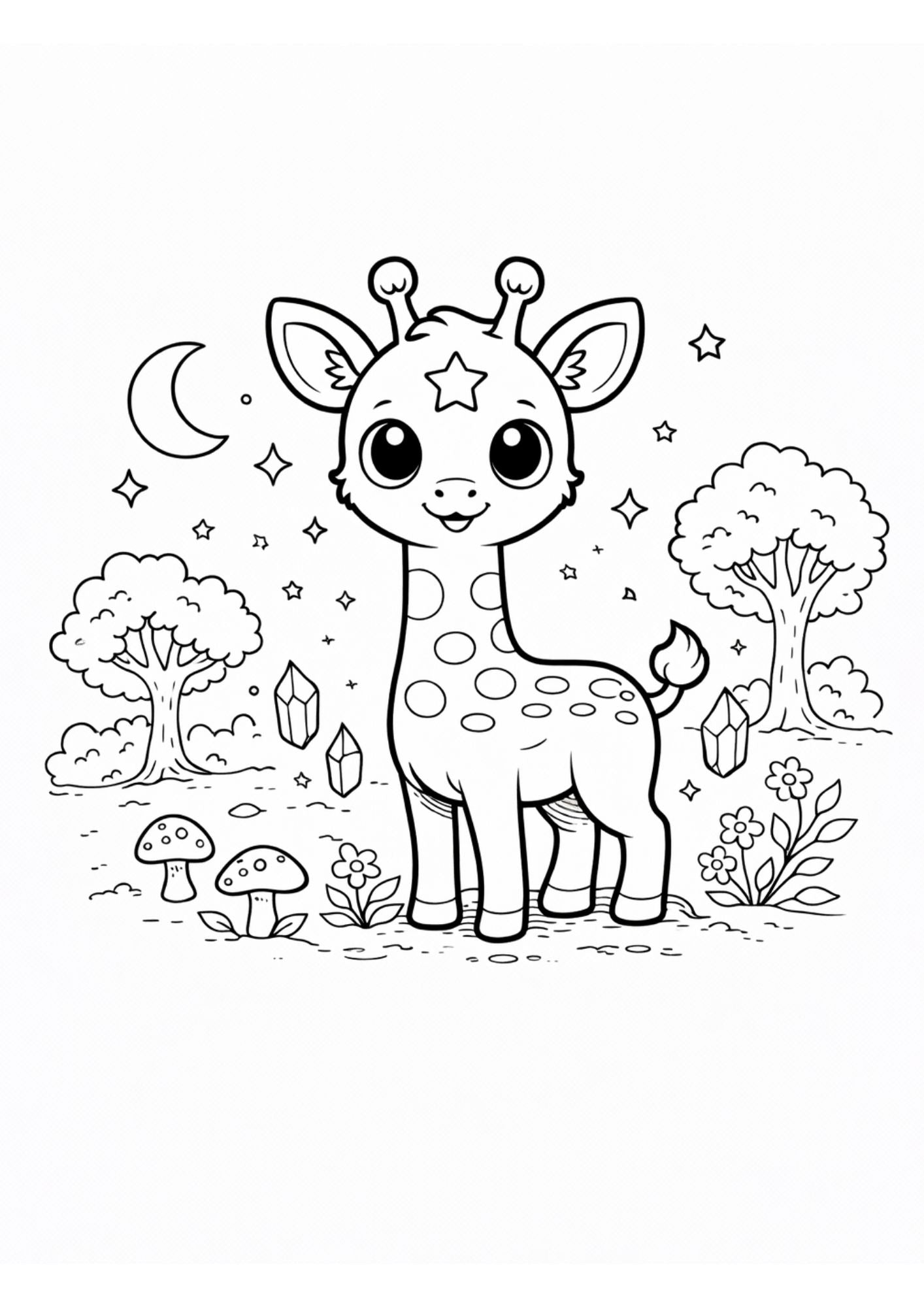 Fantasy Animals Colouring Book for Kids Ages 4–6 | Cute Magical Creatures Printable
