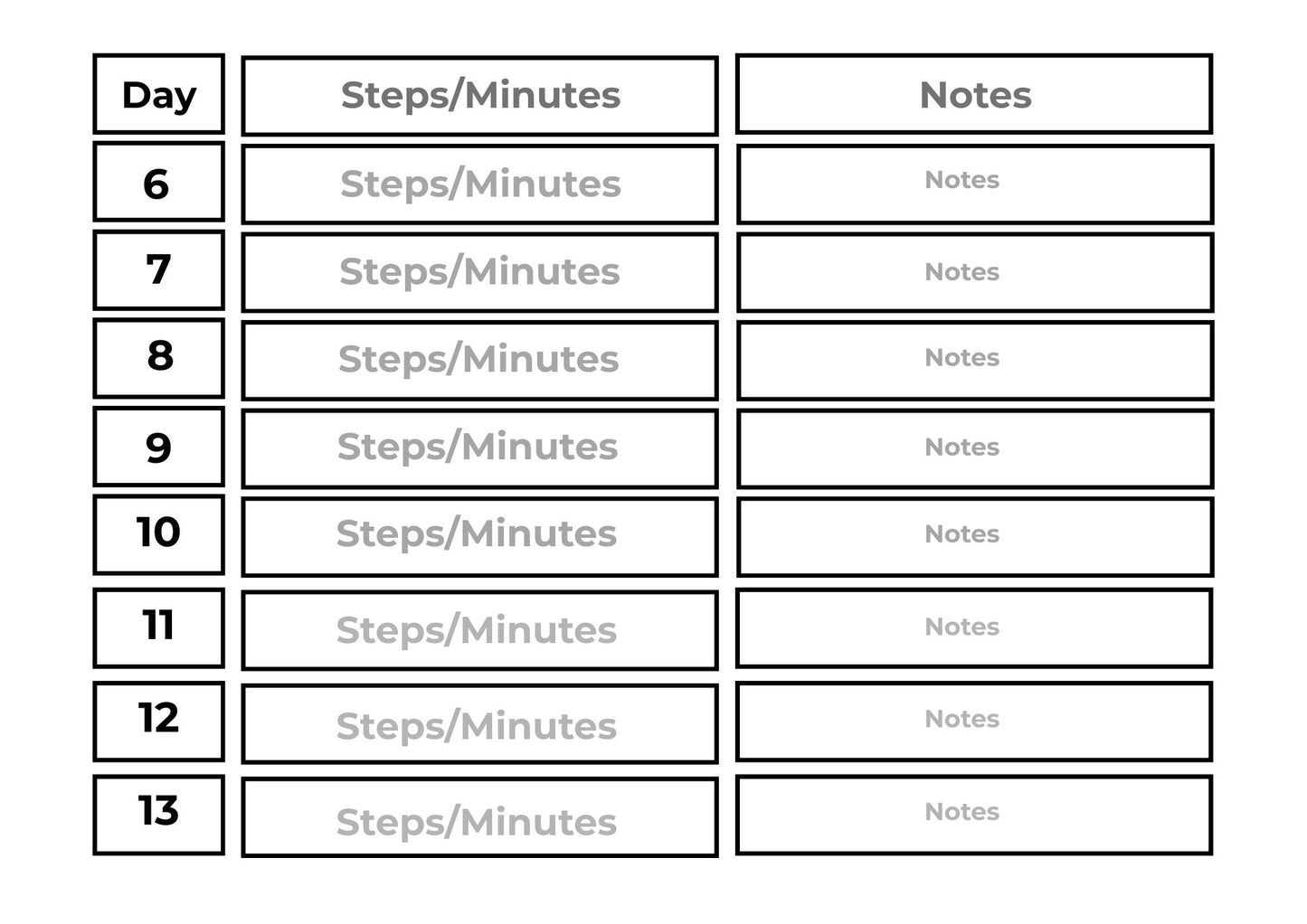30-Day Walking Challenge | Printable Walking Tracker & Editable Canva Template