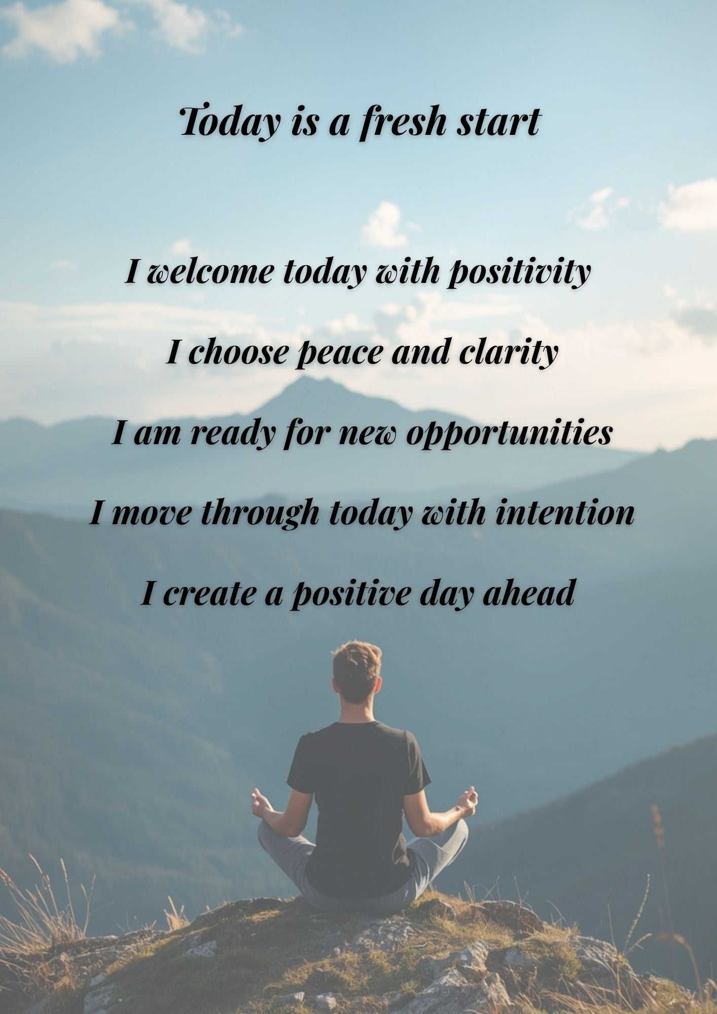 9.06 Daily Affirmation Wall Art Set, Stress Relief and Positive Mindset Prints, Anxiety Calm Quotes, Morning Motivation Printable, Mental Wellness Decor Bundle