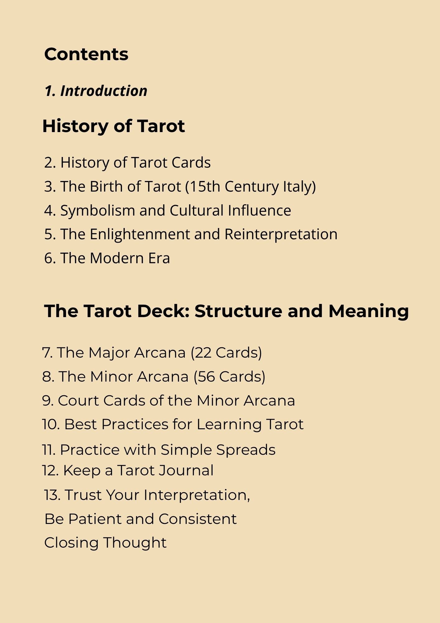 14.01 "90 Pages" The Tarot Handbook: Meaning, Insight & Practice (E-book PDF)