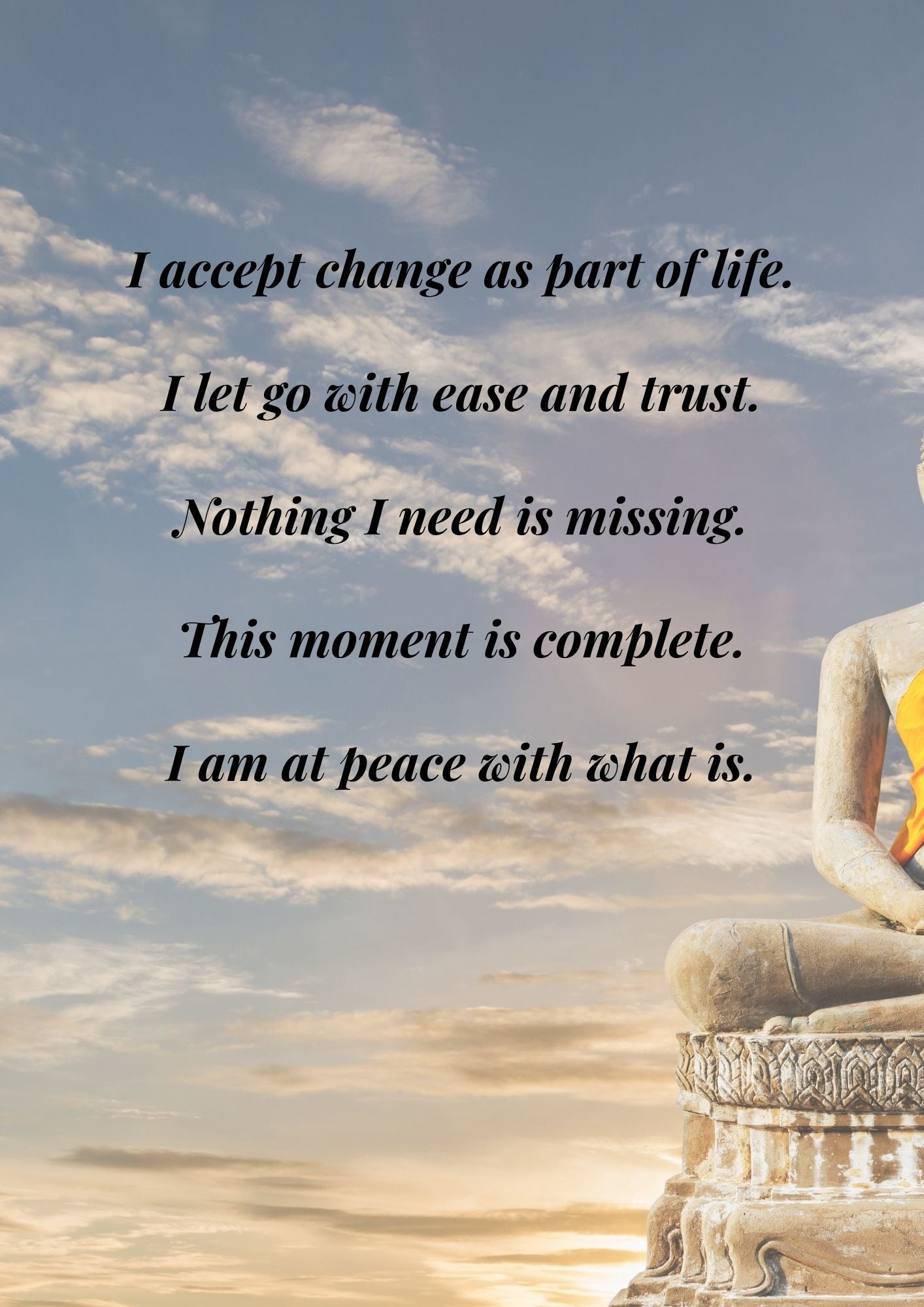 9.01 Buddha Affirmation Wall Art Set, Mindfulness Prints, Meditation Quotes, Spiritual Calm Decor, Zen Printable Art, Peaceful Home Decor Bundle