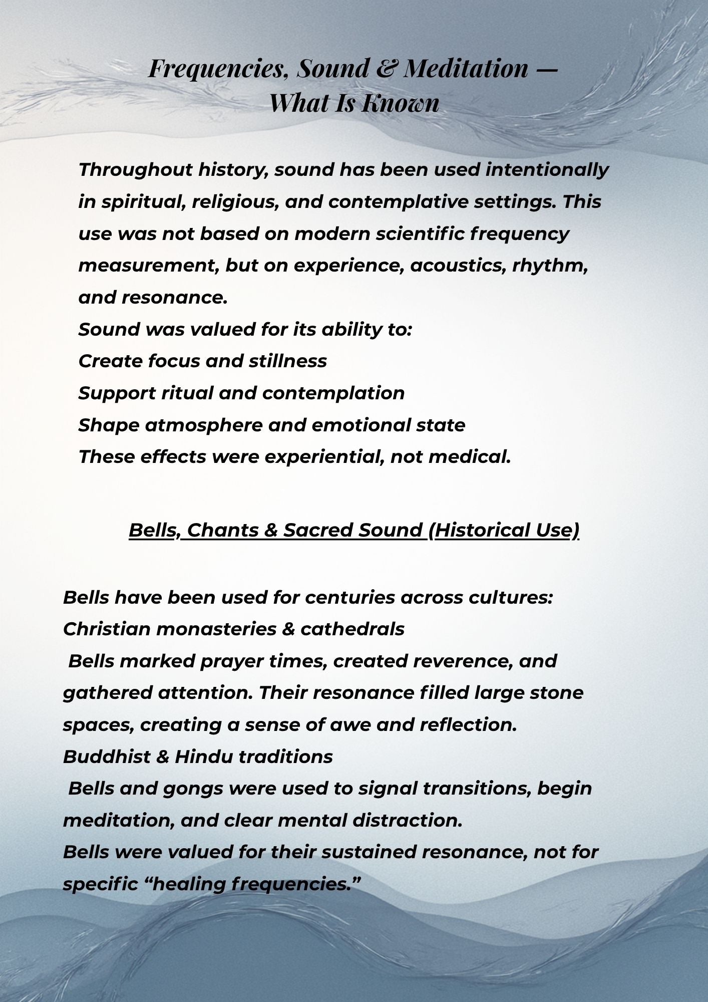 14.02 "10 Pages" Frequency & Vibration for Beginners: A Guide to Sound, Awareness & Symbolic Meaning (Digital PDF)