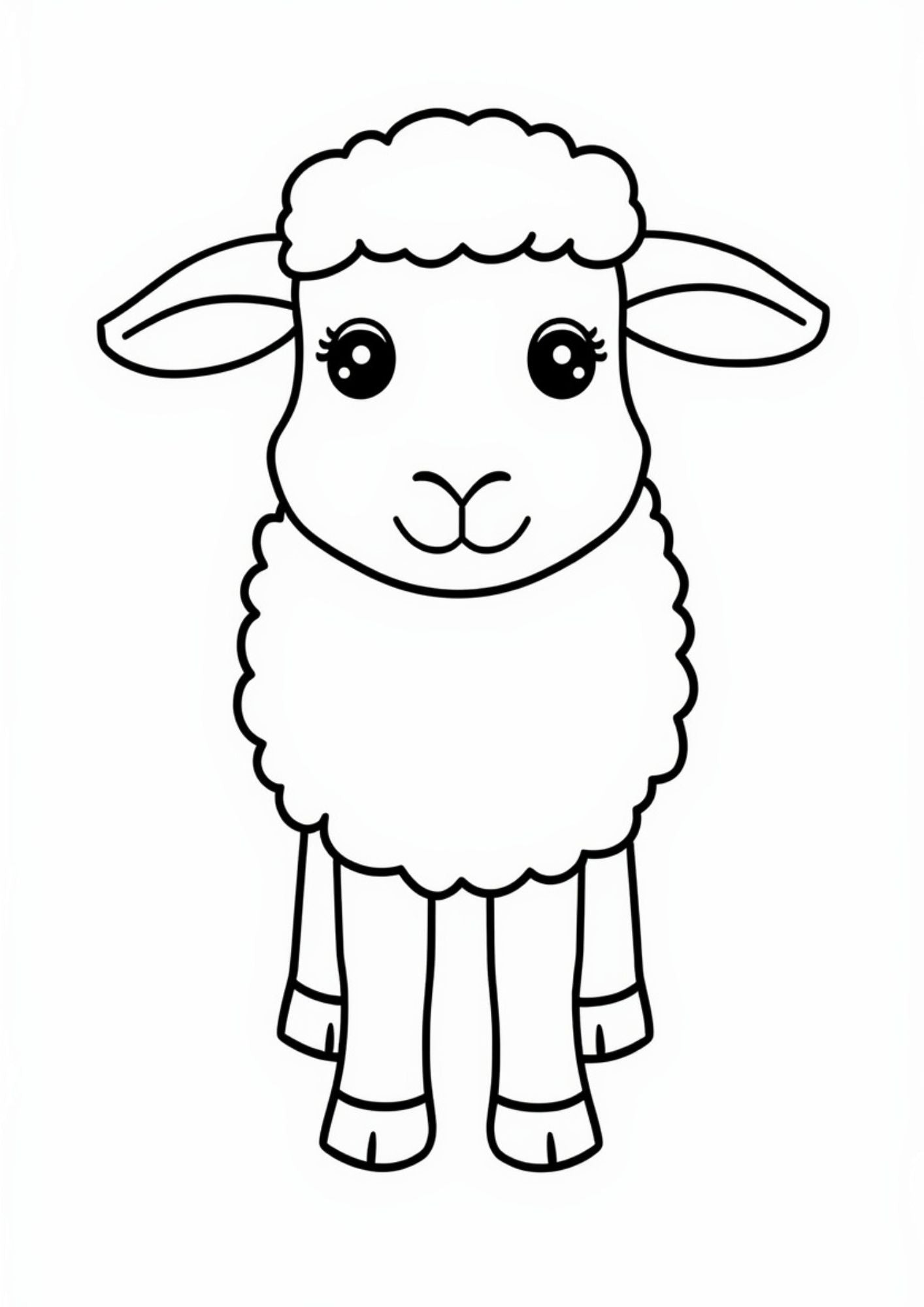 Farm Animals Coloring Book for Kids Ages 5–7