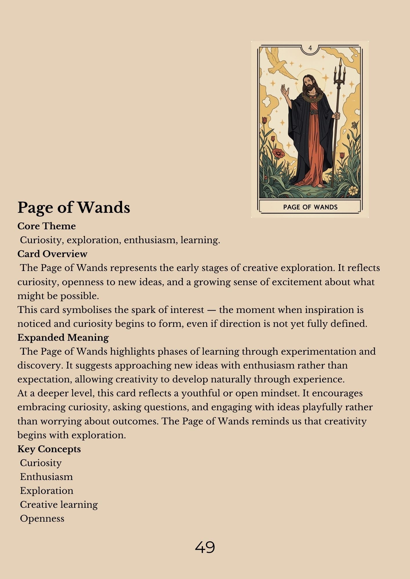 14.01 "90 Pages" The Tarot Handbook: Meaning, Insight & Practice (E-book PDF)