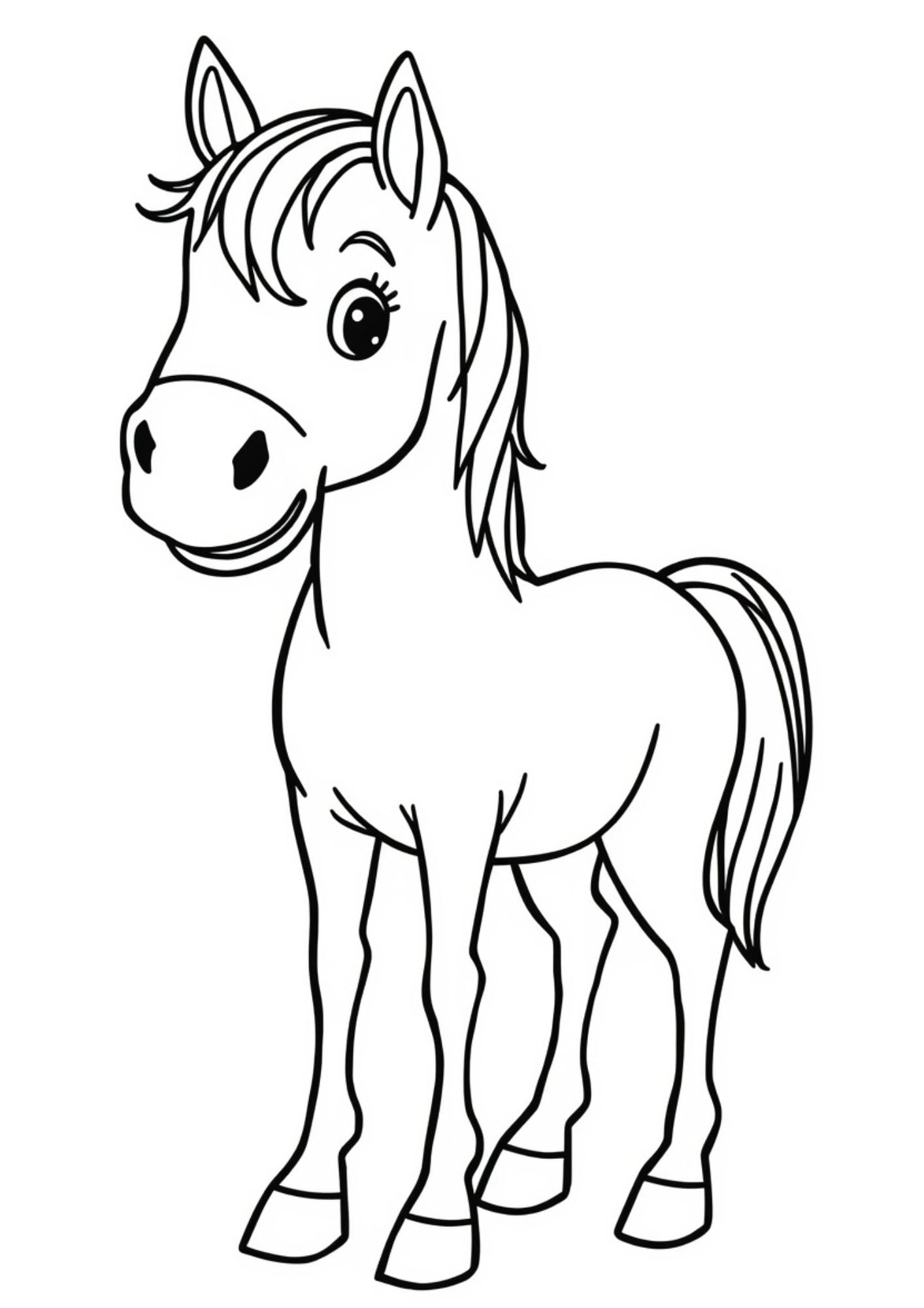 Farm Animals Coloring Book for Kids Ages 5–7