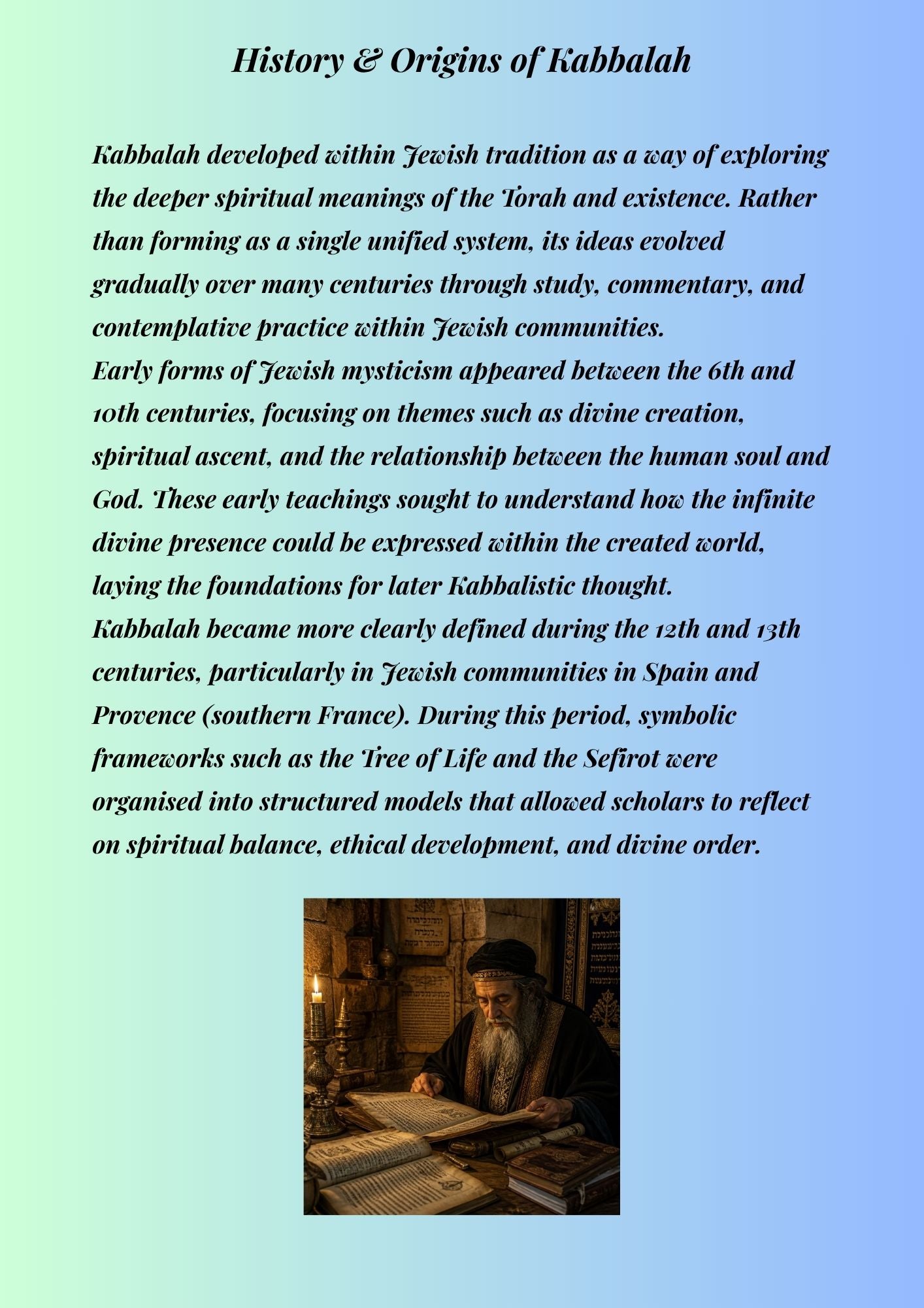 14.03 8 Pages" Beginner’s Guide to Kabbalah: A Gentle Introduction to the Tree of Life & Symbolic Meaning (Digital PDF)
