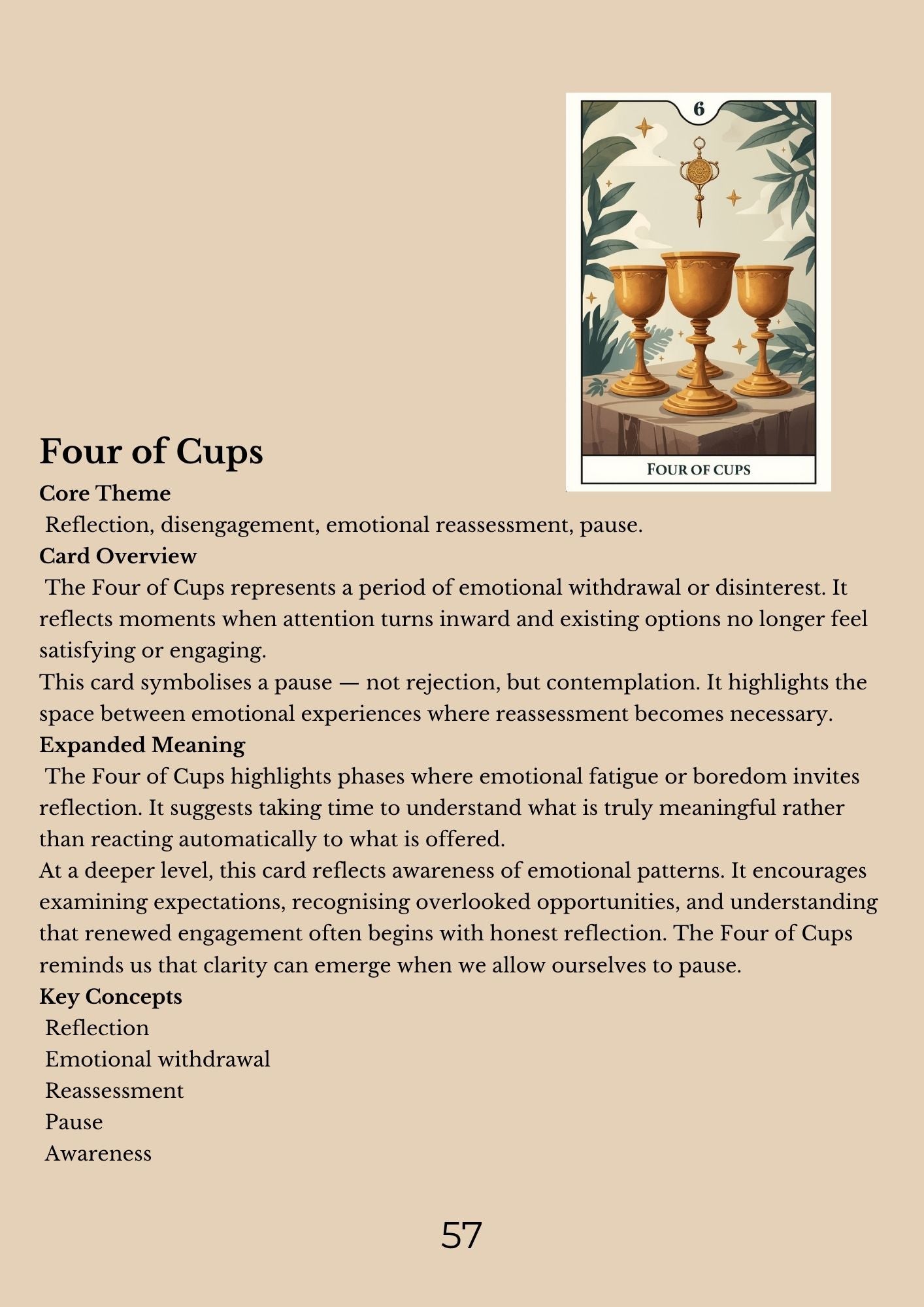 14.01 "90 Pages" The Tarot Handbook: Meaning, Insight & Practice (E-book PDF)