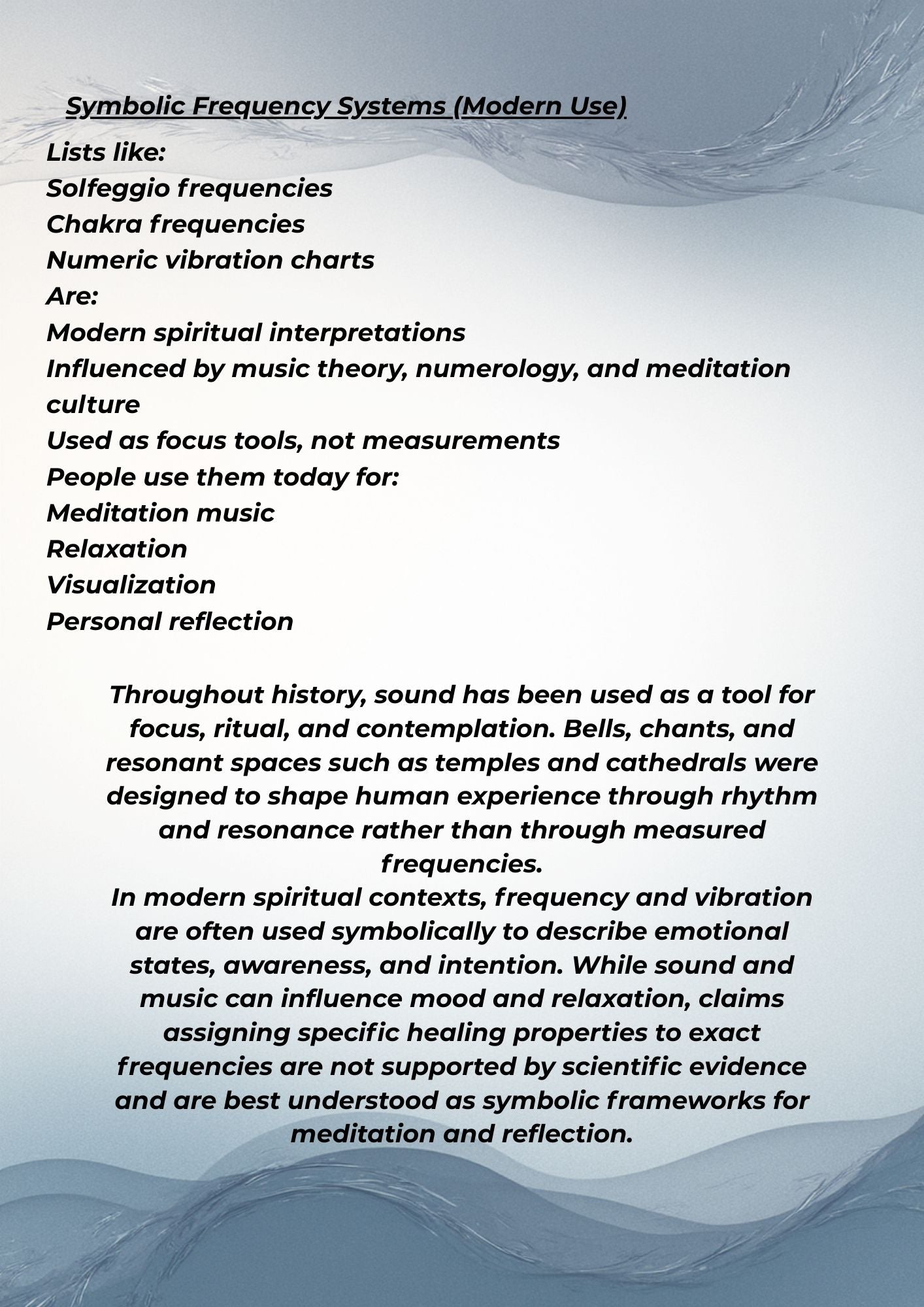 Frequency & Vibration for Beginners