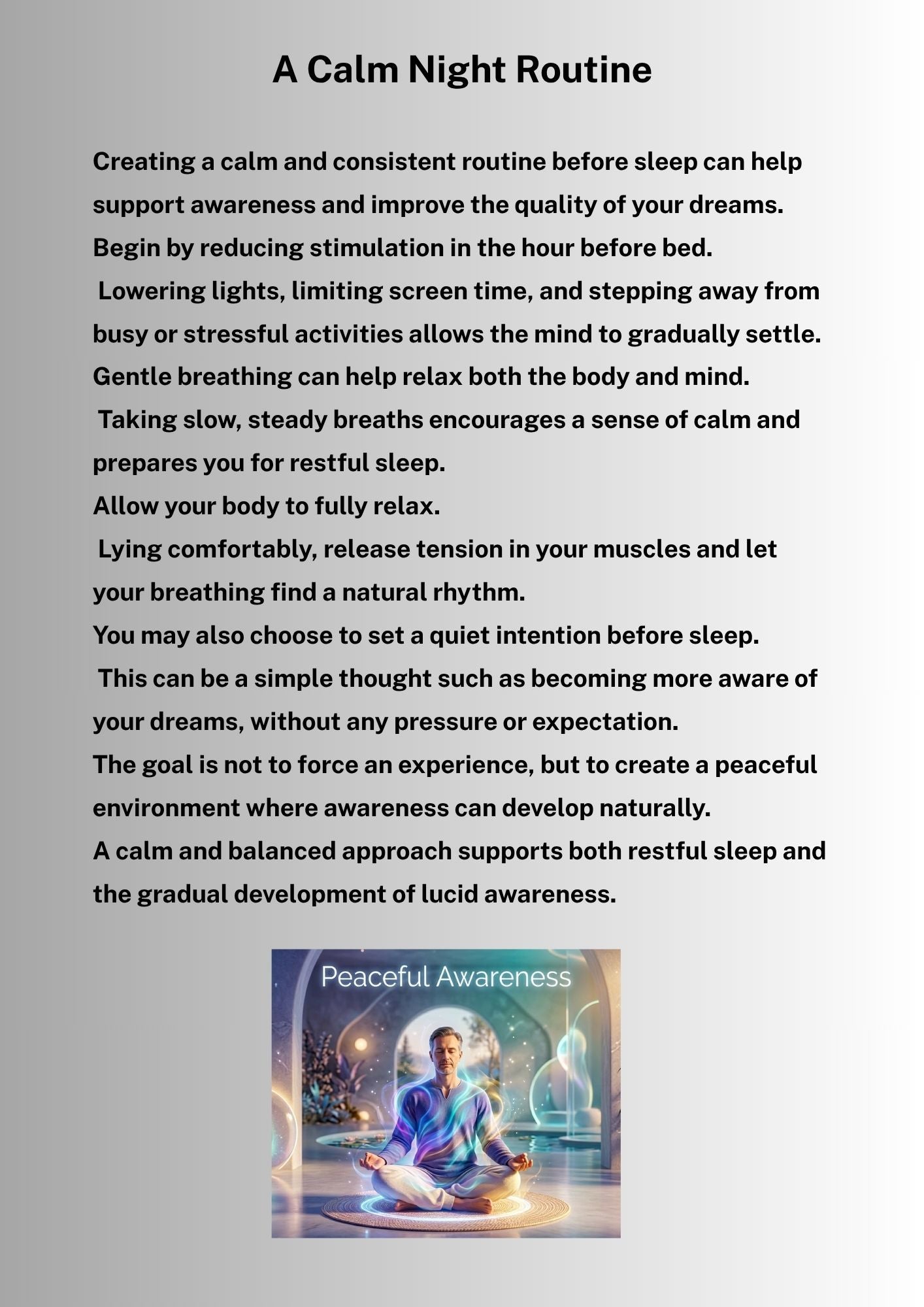 14.06 "12 Pages" Lucid Dreaming – A Beginner’s Guide to Awareness & Conscious Sleep | Dream Awareness, Mindfulness & Reflection, Digital Download