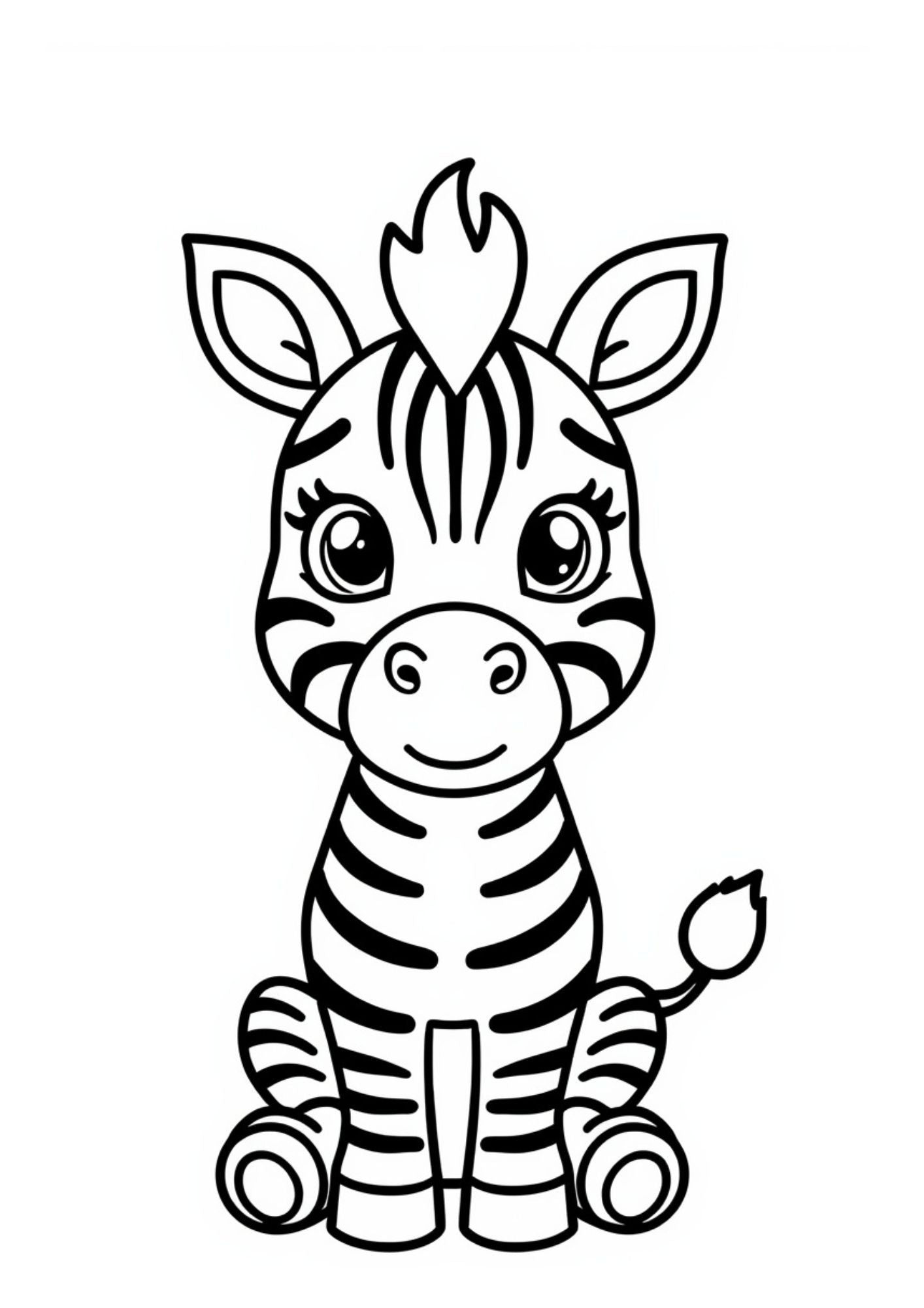 Jungle Animals Colouring Book for Kids Ages 4–6 | Cute Printable Animal Coloring Pages