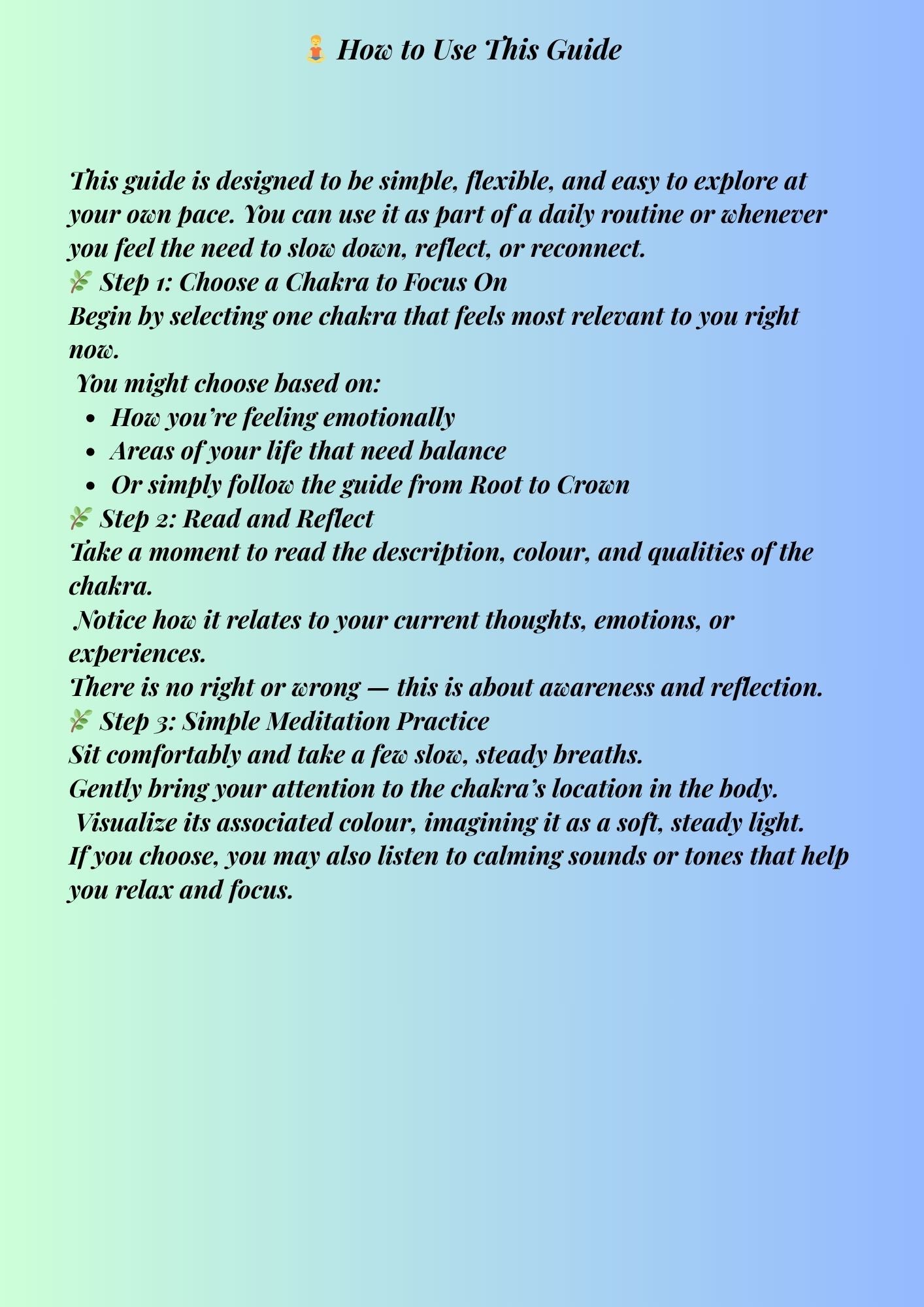 14.04 "7 Pages" The Seven Chakras – A Beginner’s Guide to Energy Awareness | Chakra Guide, Meditation & Mindfulness, Spiritual Learning, Energy Centres, Digital Download