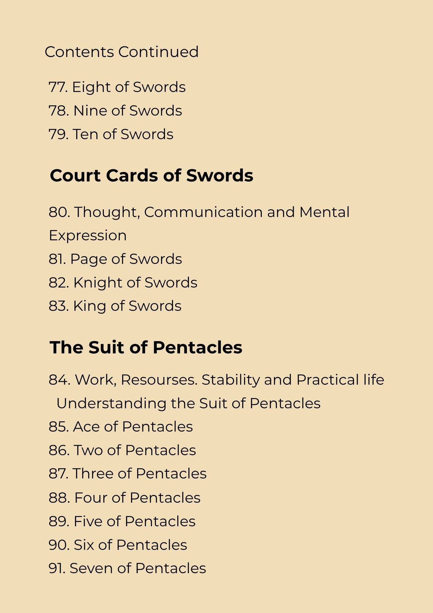 14.01 "90 Pages" The Tarot Handbook: Meaning, Insight & Practice (E-book PDF)