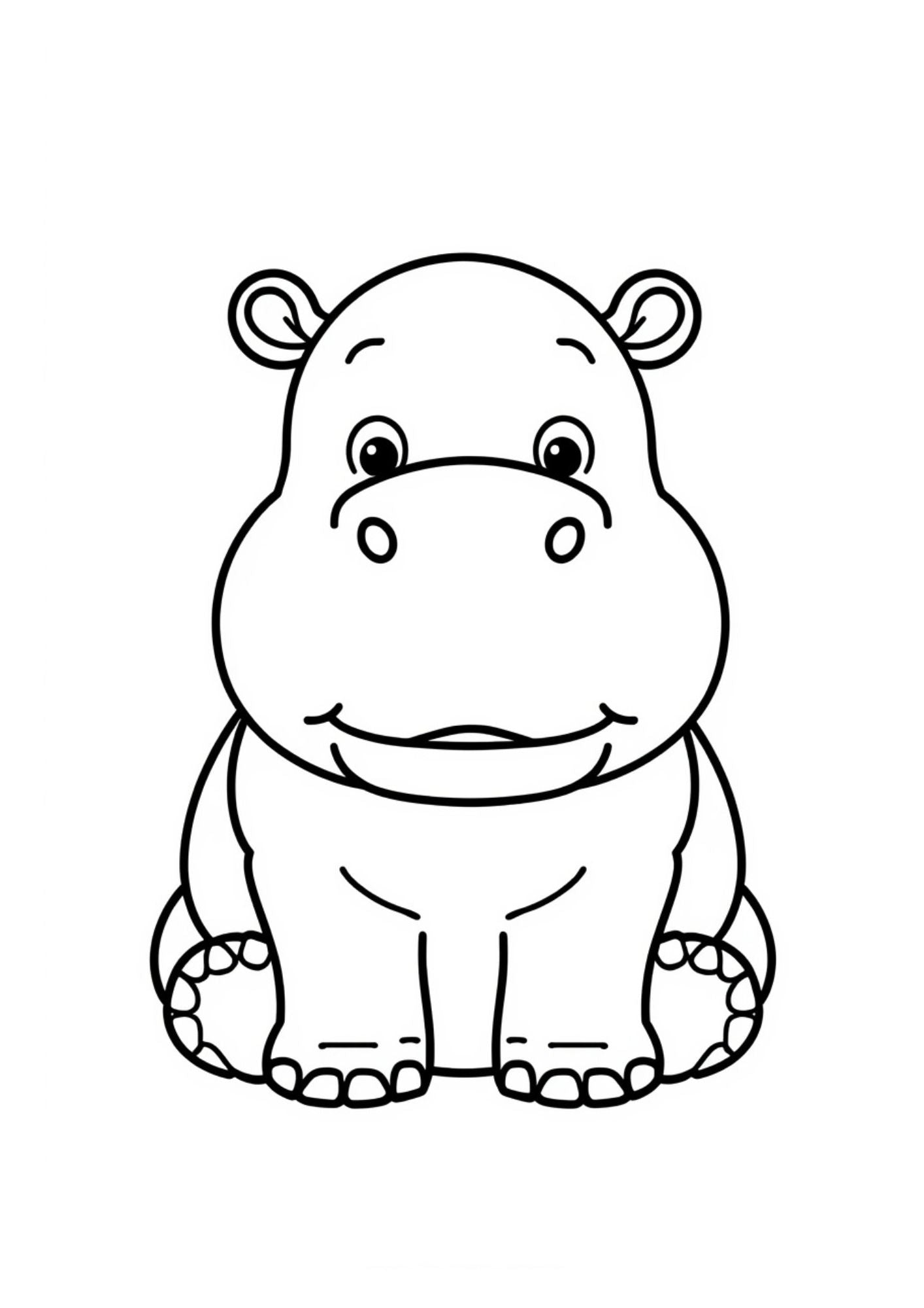 Jungle Animals Colouring Book for Kids Ages 4–6 | Cute Printable Animal Coloring Pages